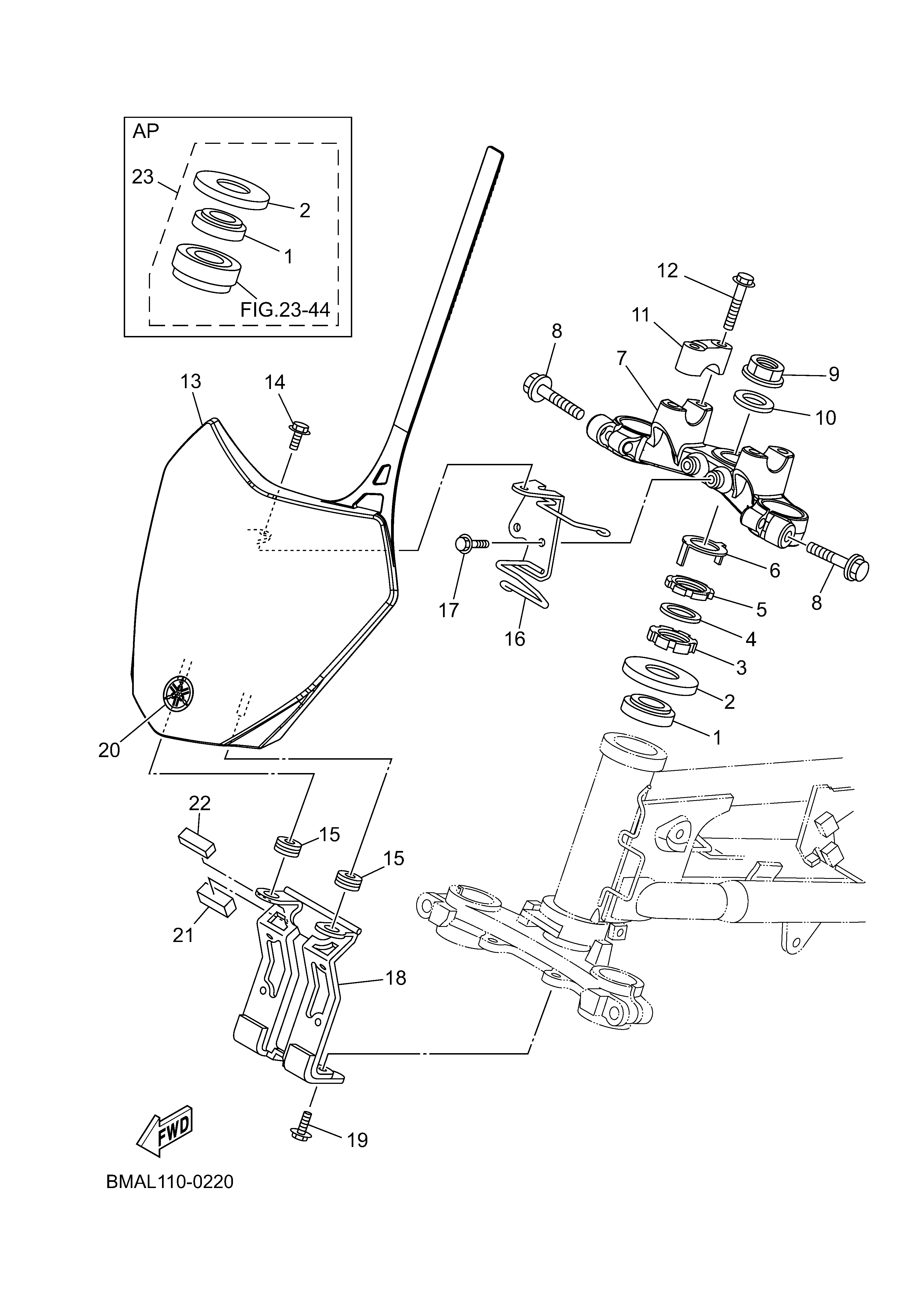 STEERING ภาพแยกชิ้นส่วน