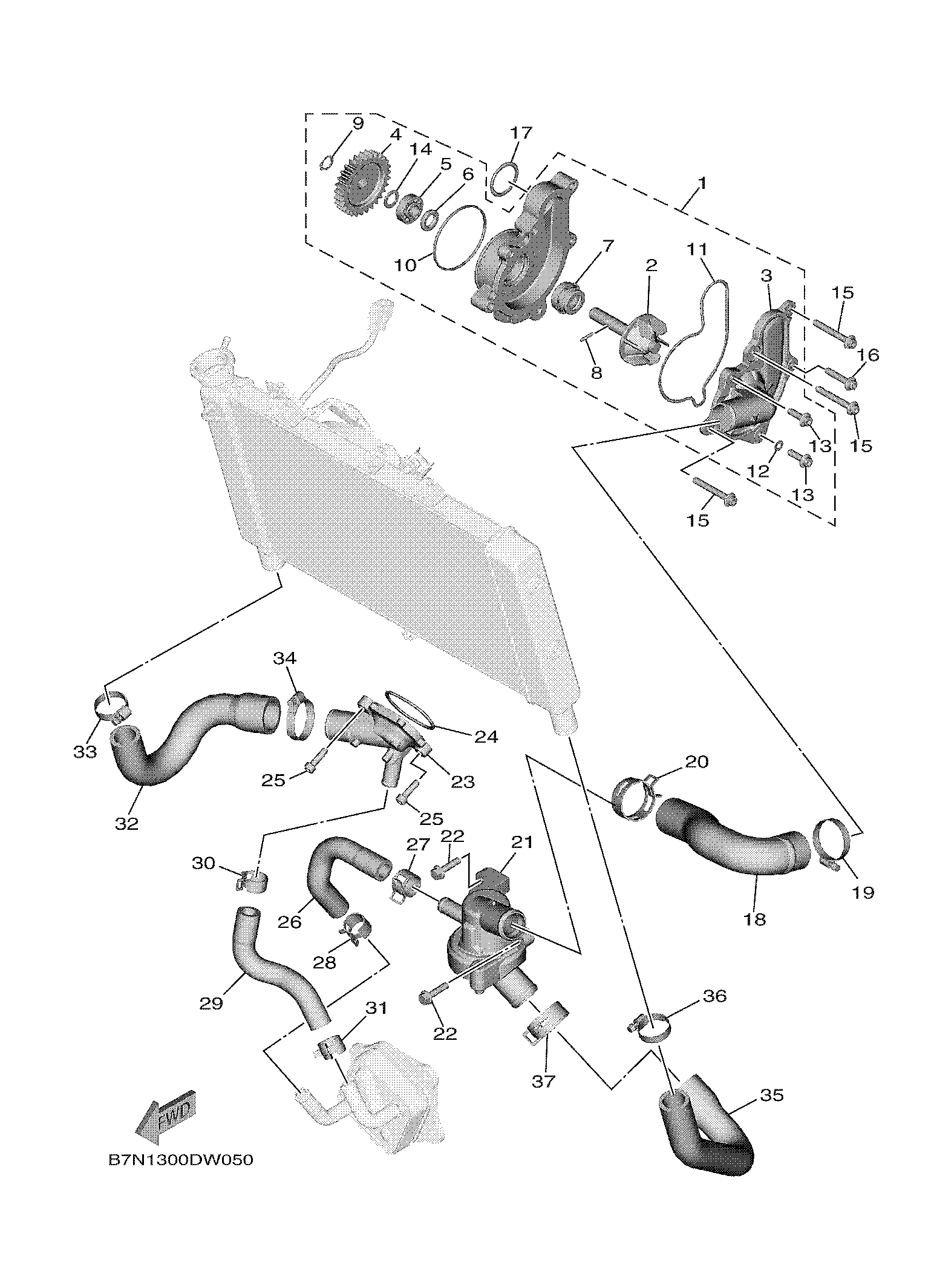 WATER PUMP Despieces