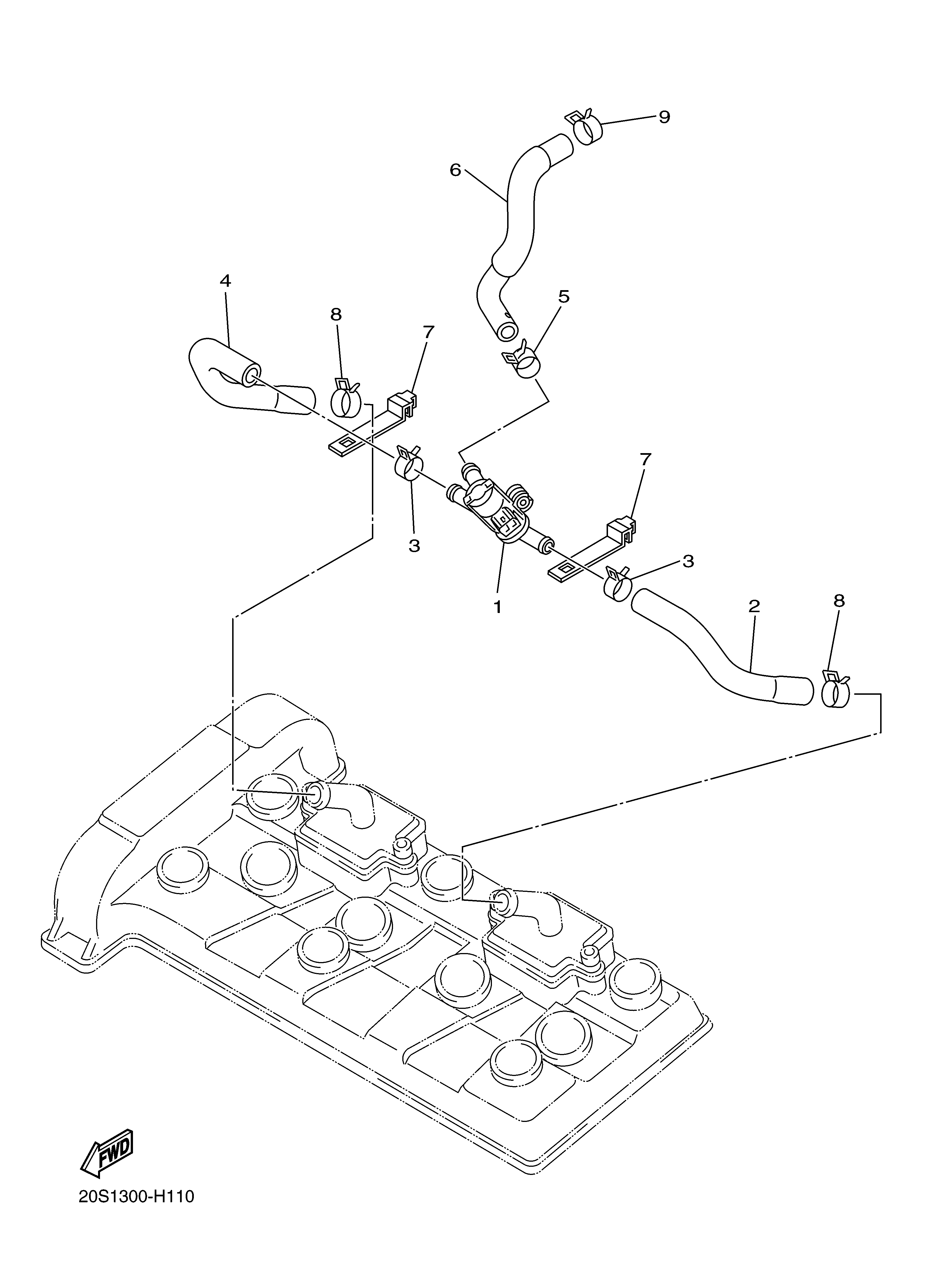 AIR INDUCTION SYSTEM Exploded diagrams