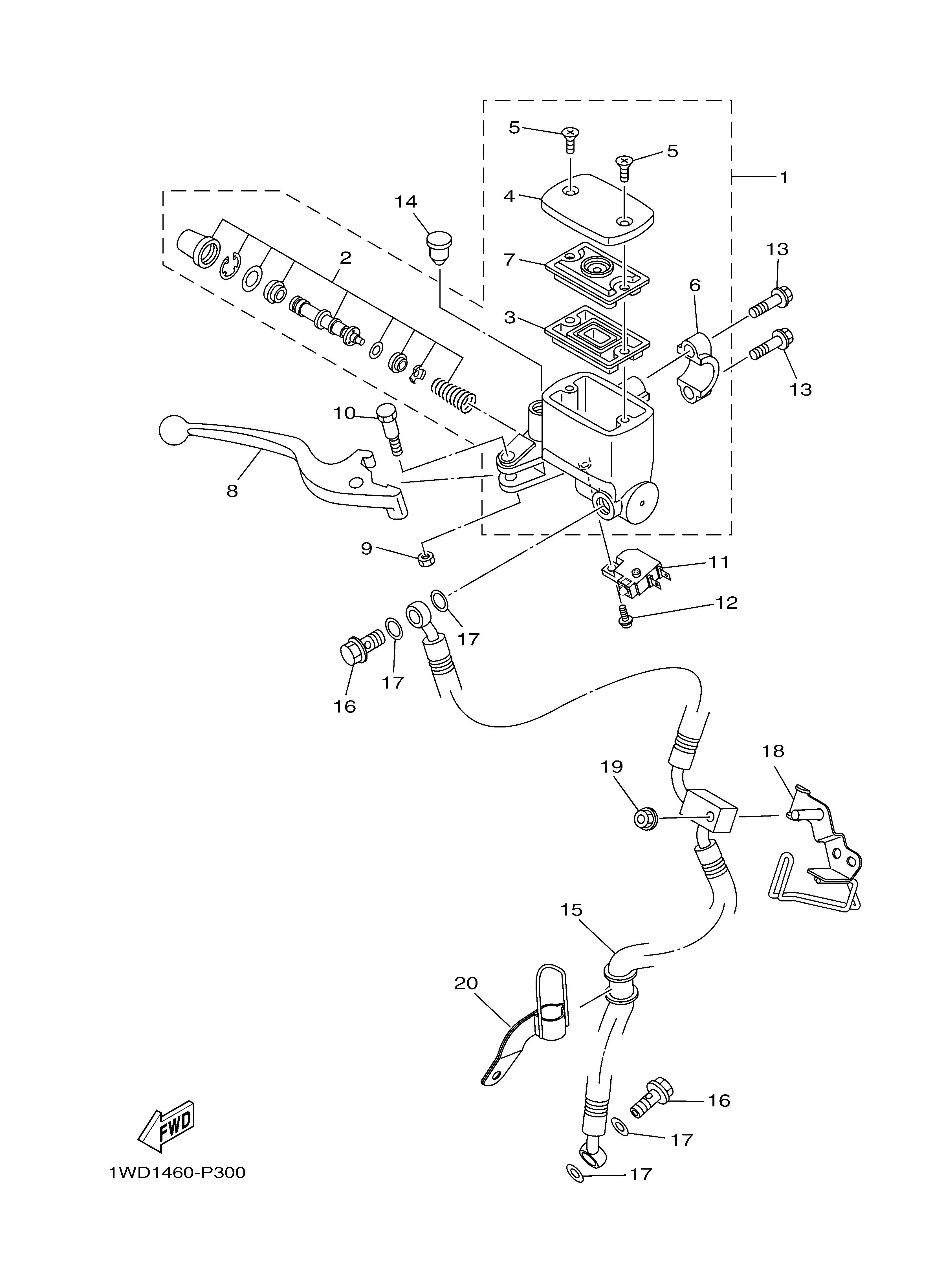 FRONT MASTER CYLINDER Despieces
