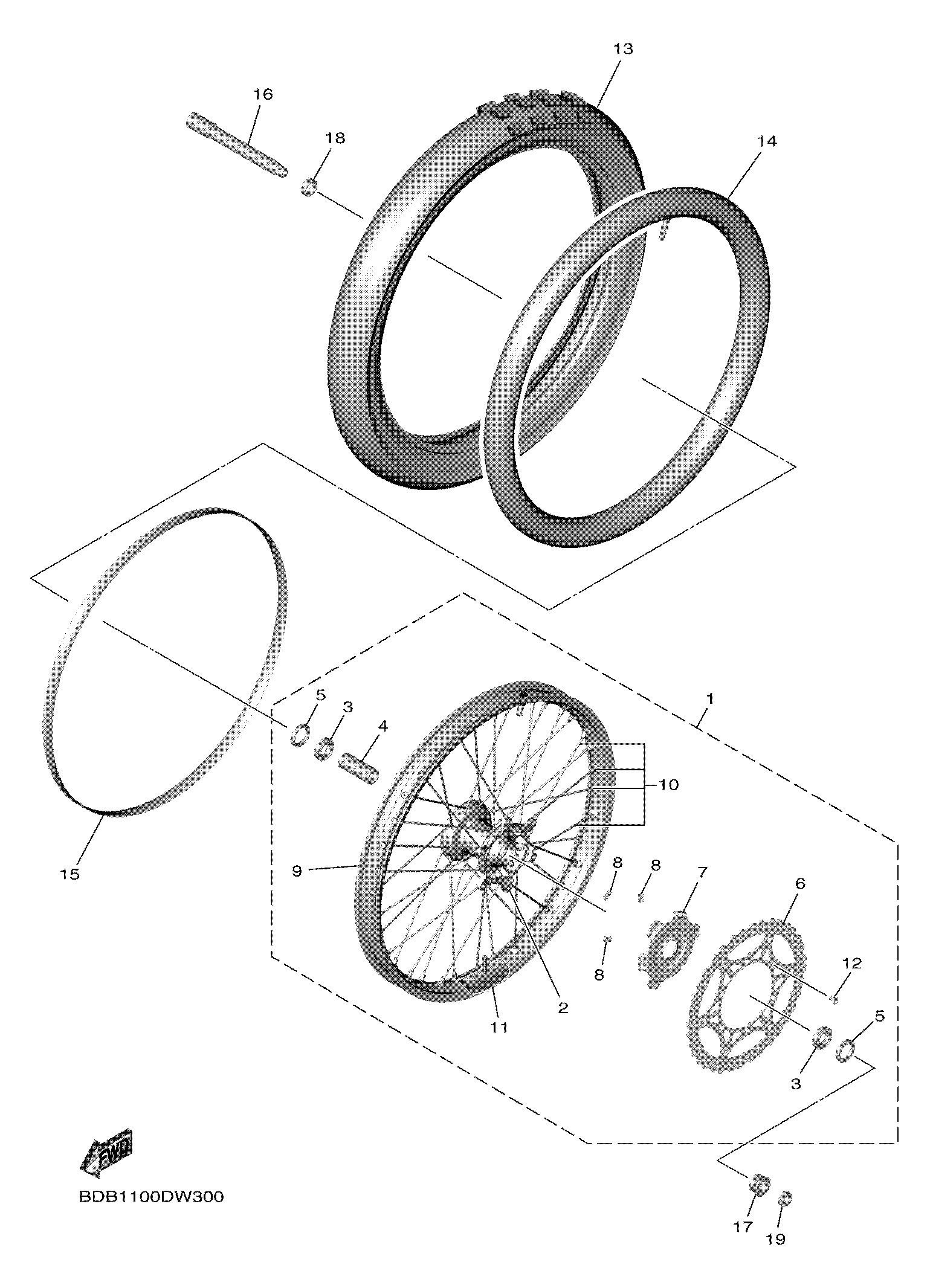 FRONT WHEEL Despieces