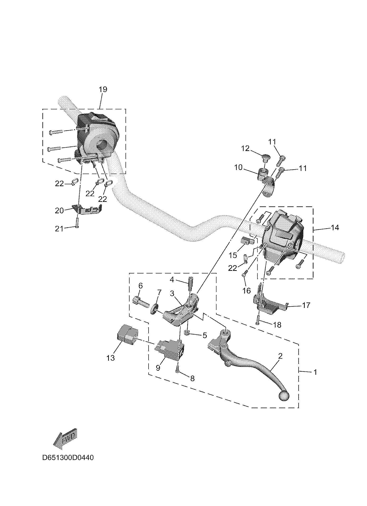HANDLE SWITCH & LEVER Despieces