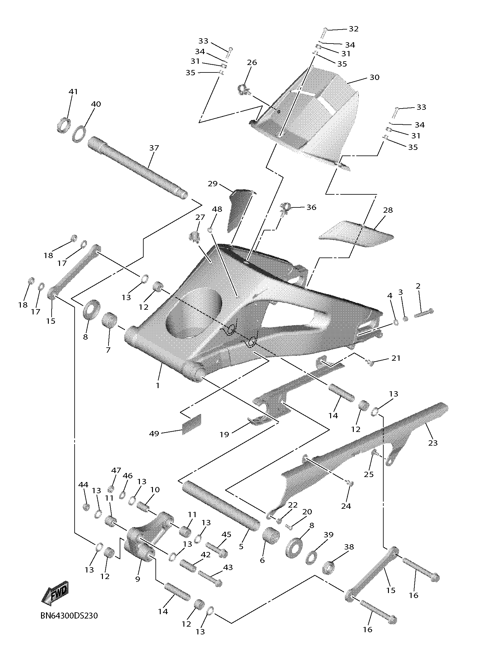REAR ARM Exploded diagrams