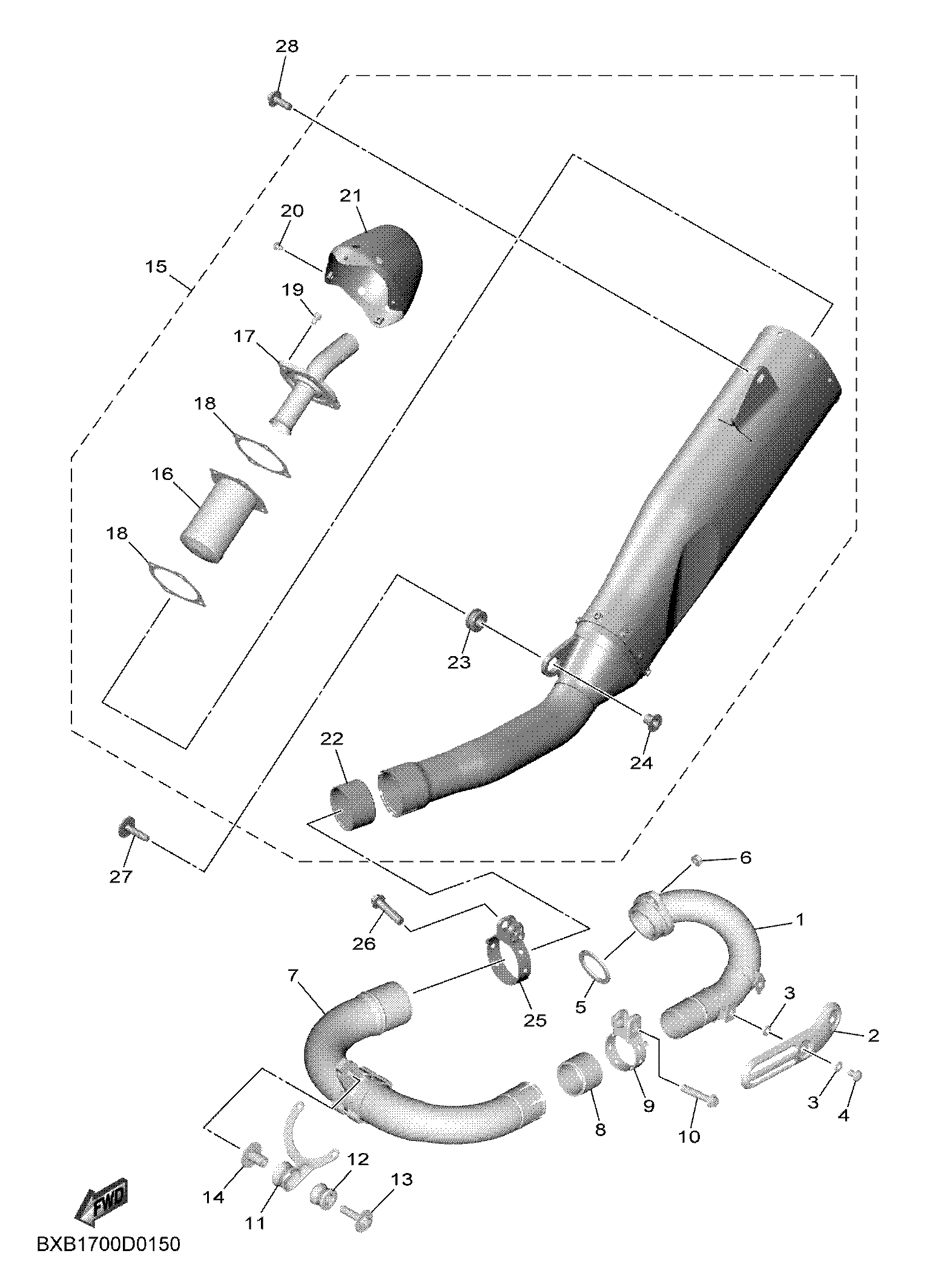 EXHAUST Exploded diagrams