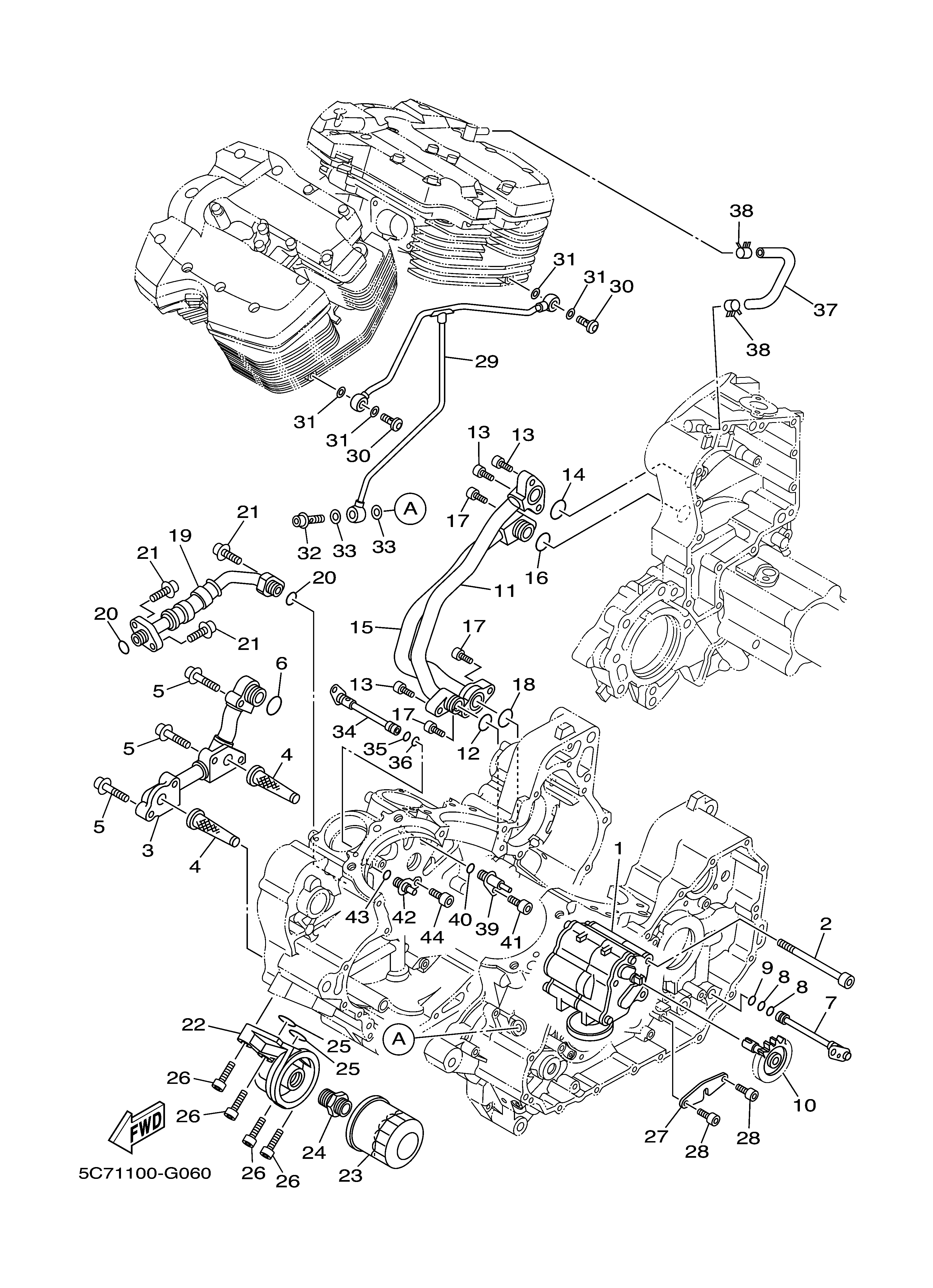 OIL PUMP Diagram terurai