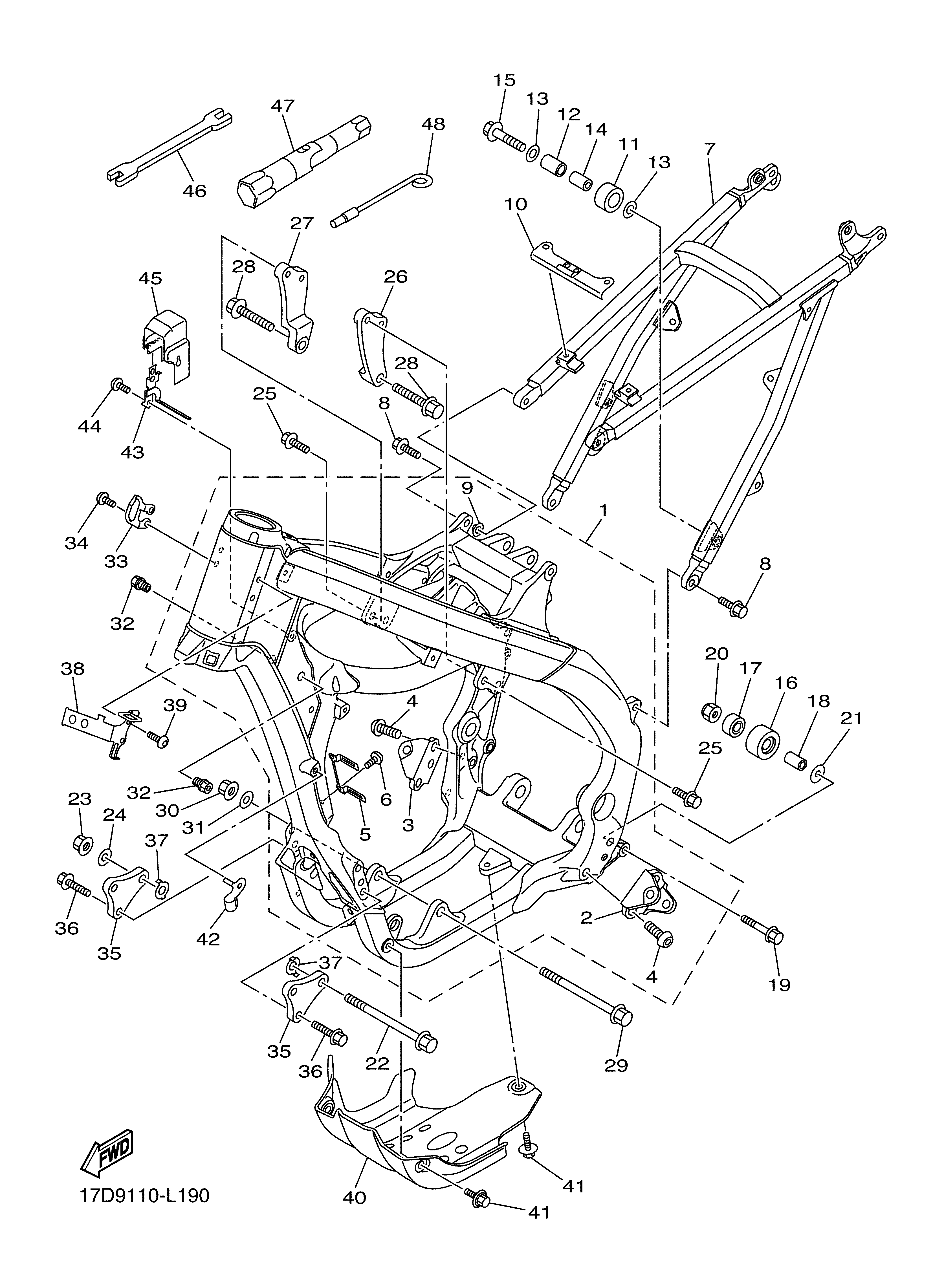 FRAME Exploded diagrams
