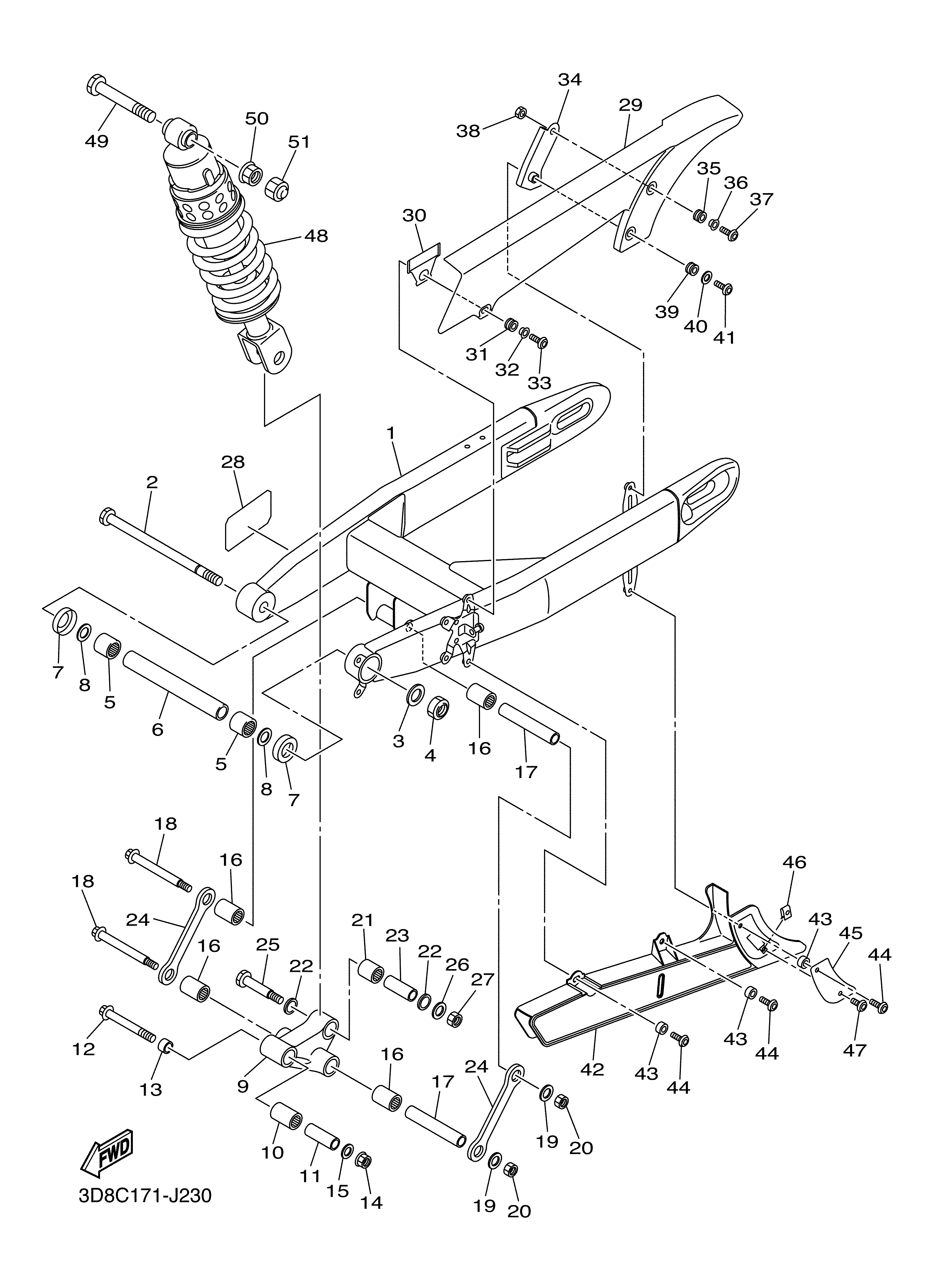 REAR ARM SUSPENSION Exploded diagrams