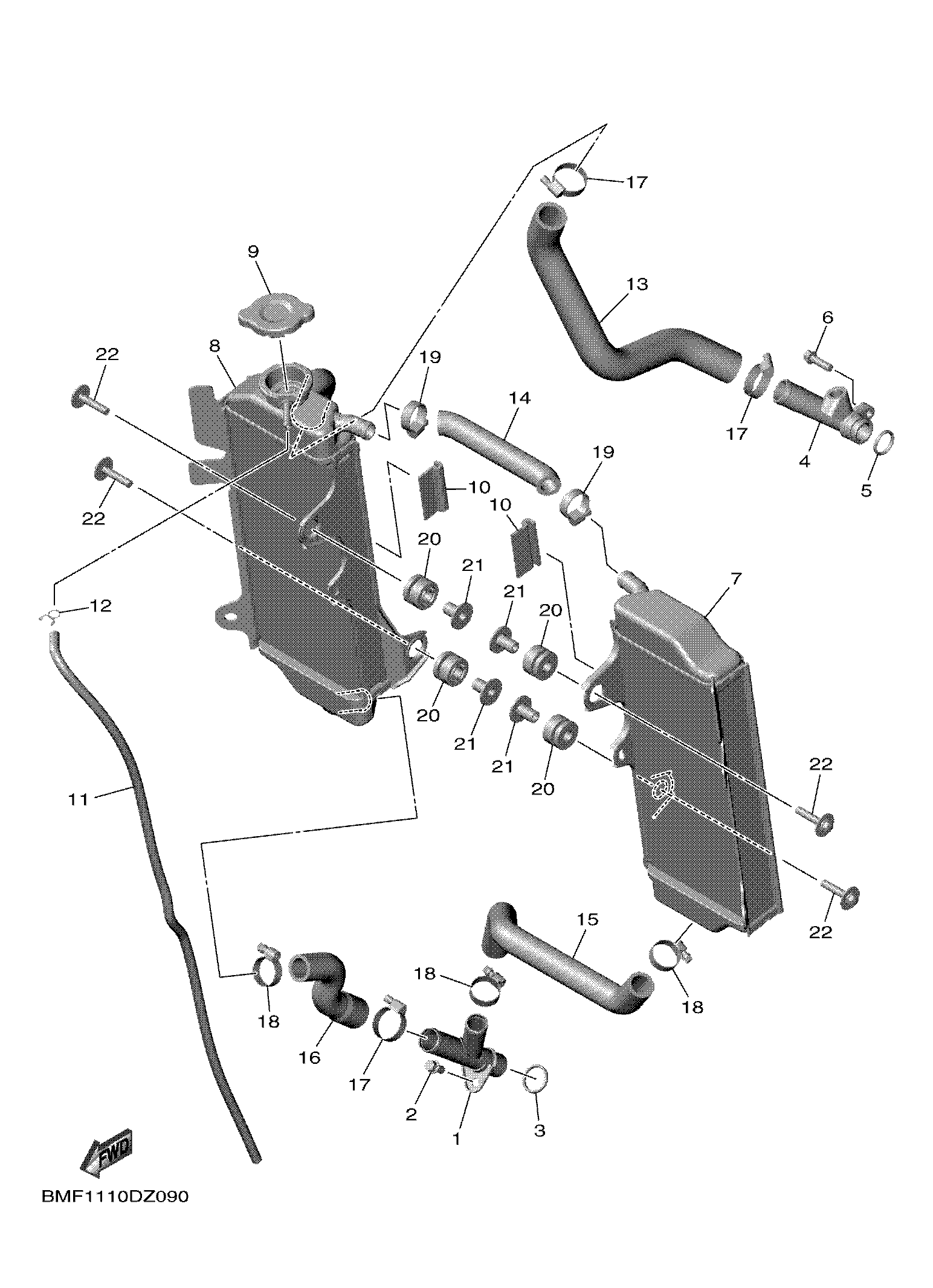 RADIATOR & HOSE ภาพแยกชิ้นส่วน