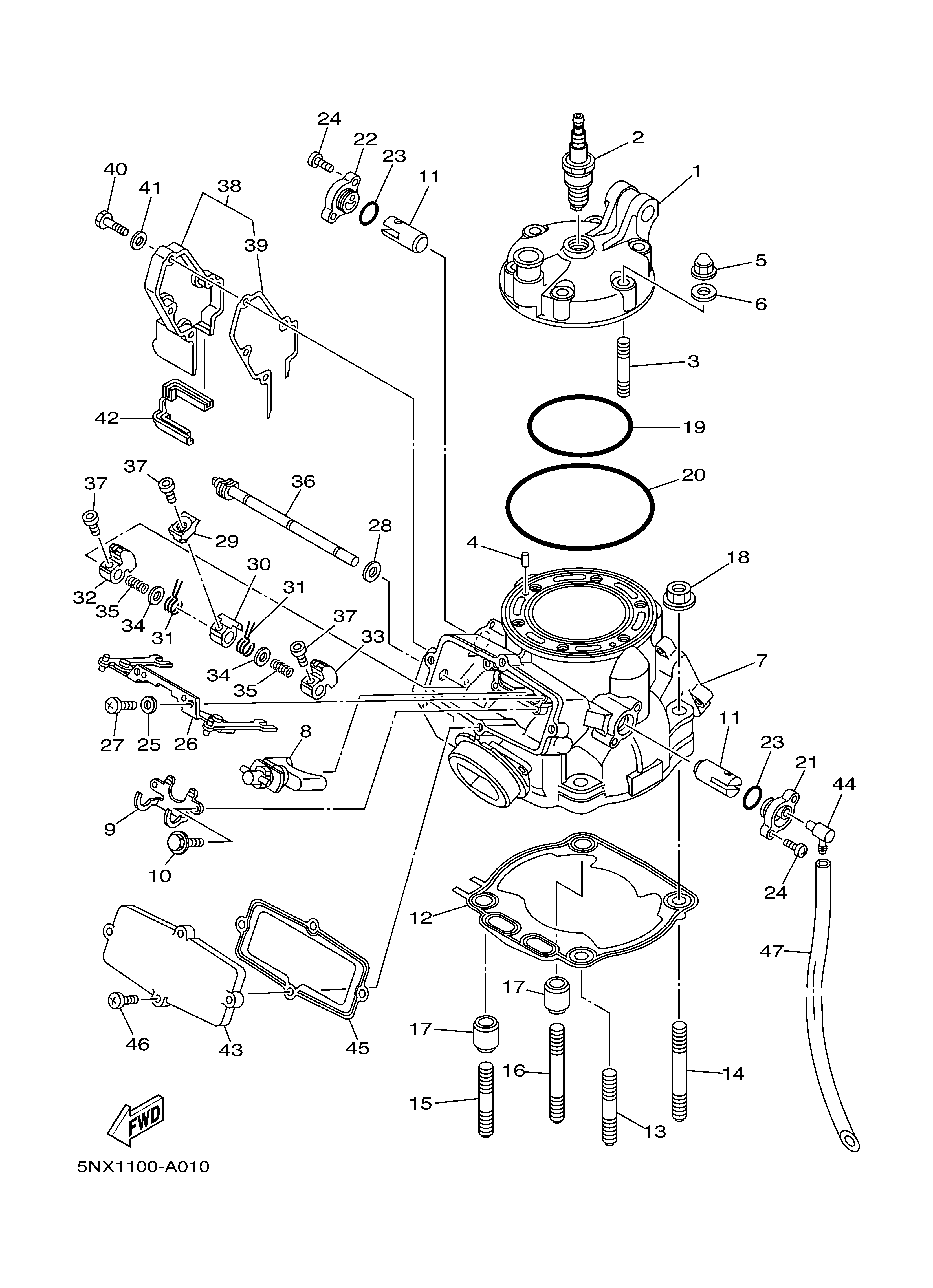 CYLINDER HEAD 爆炸图