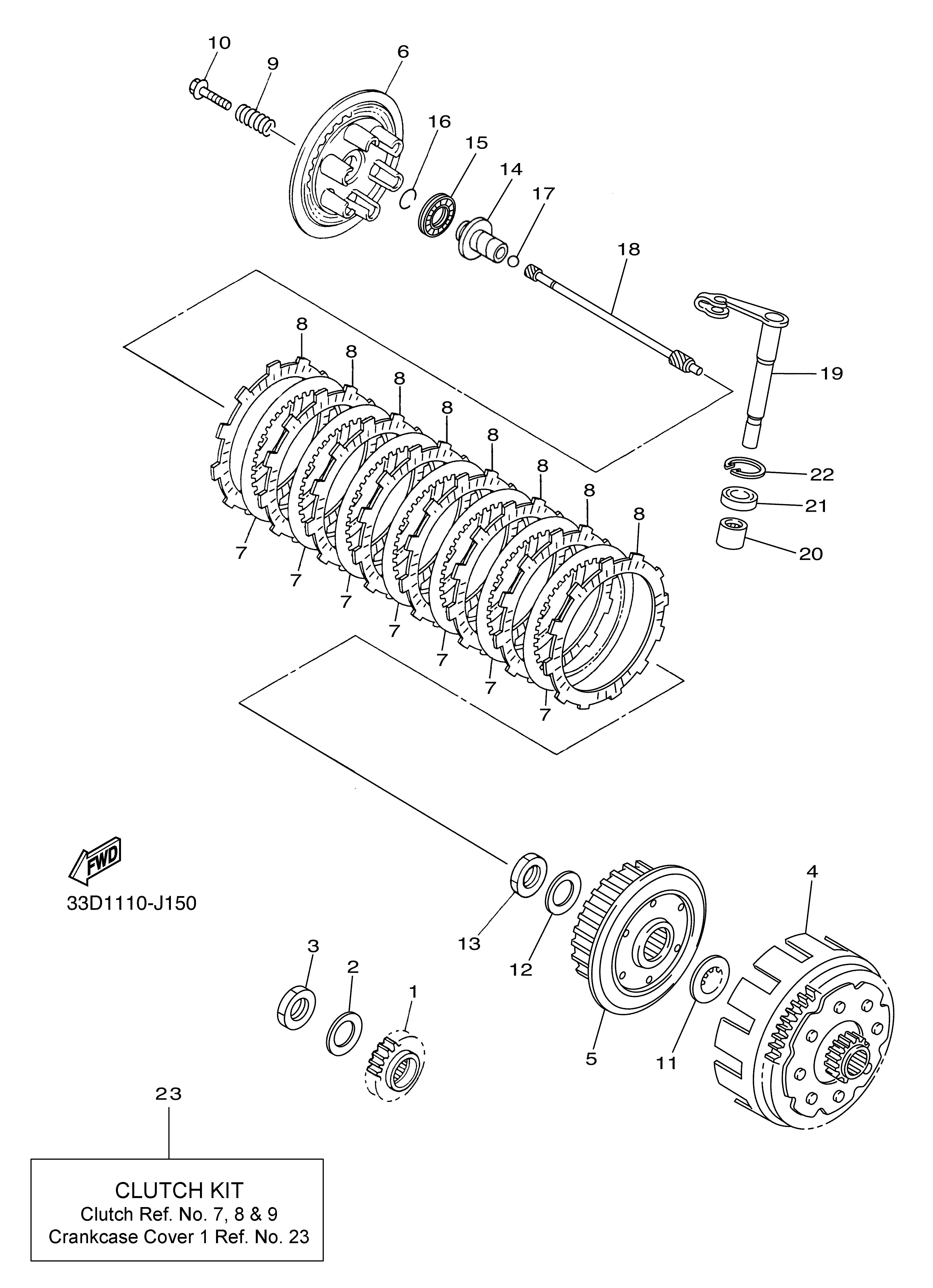 CLUTCH Diagram terurai