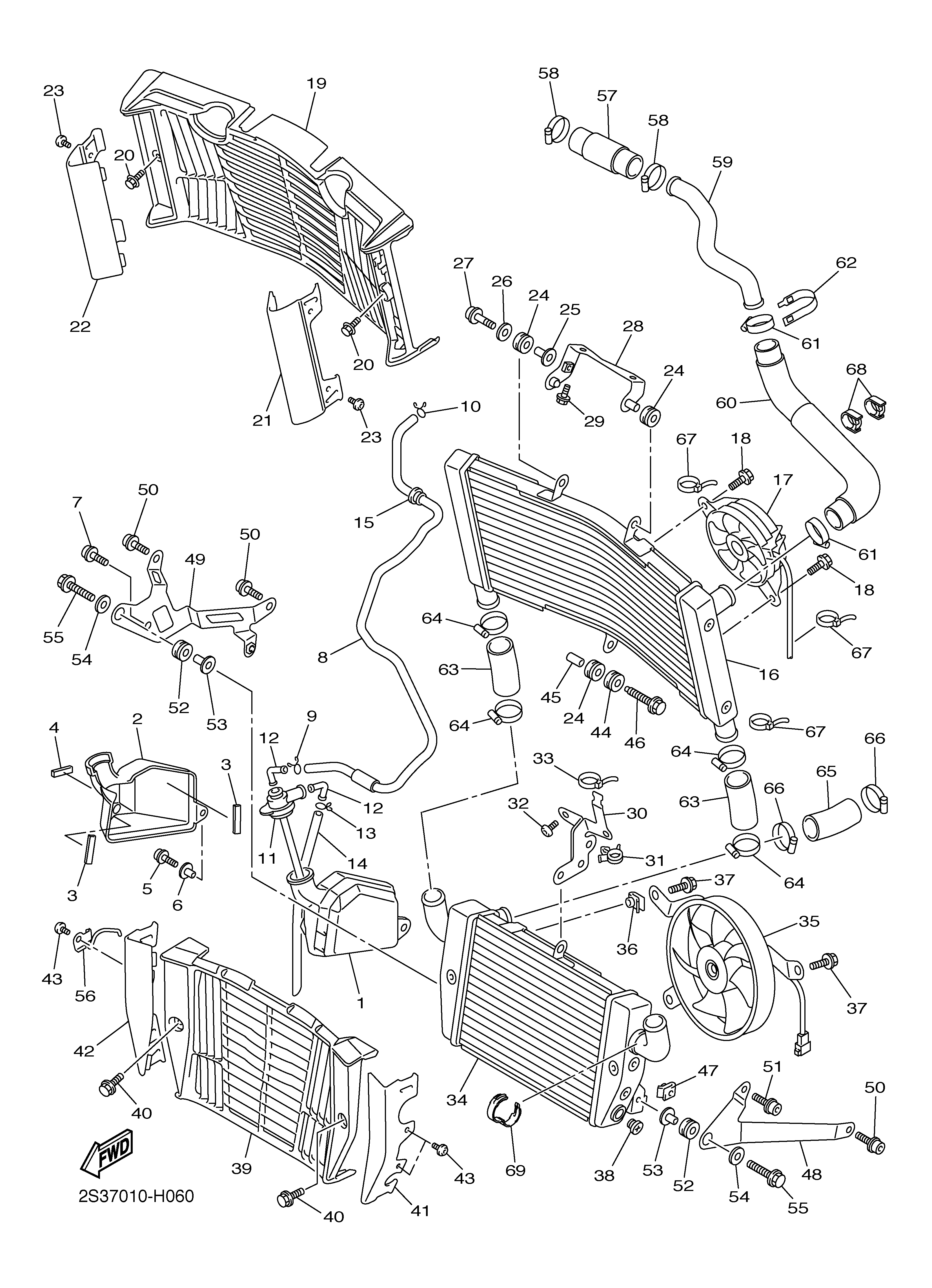 RADIATOR HOSE ภาพแยกชิ้นส่วน