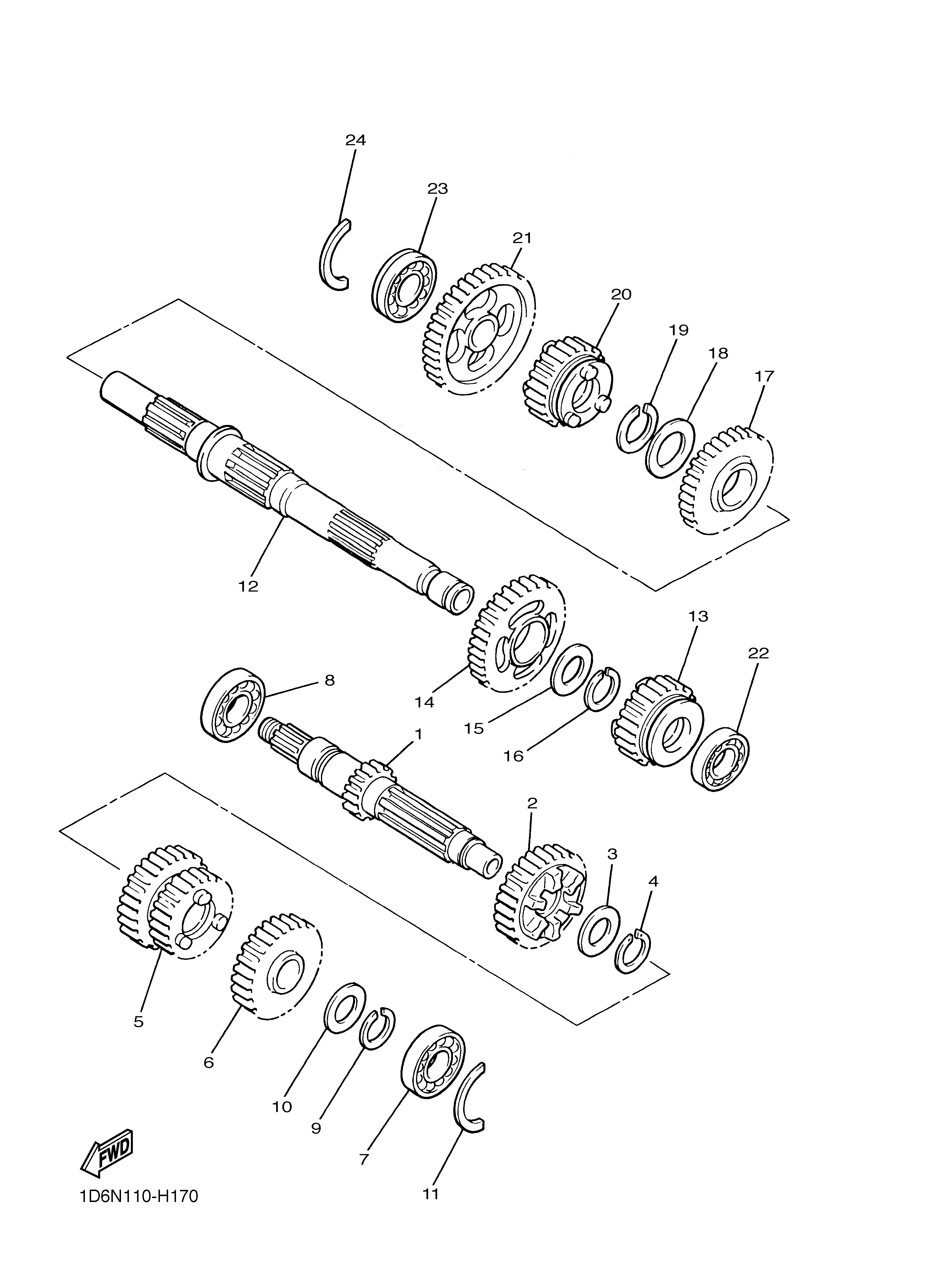 TRANSMISSION Exploded diagrams