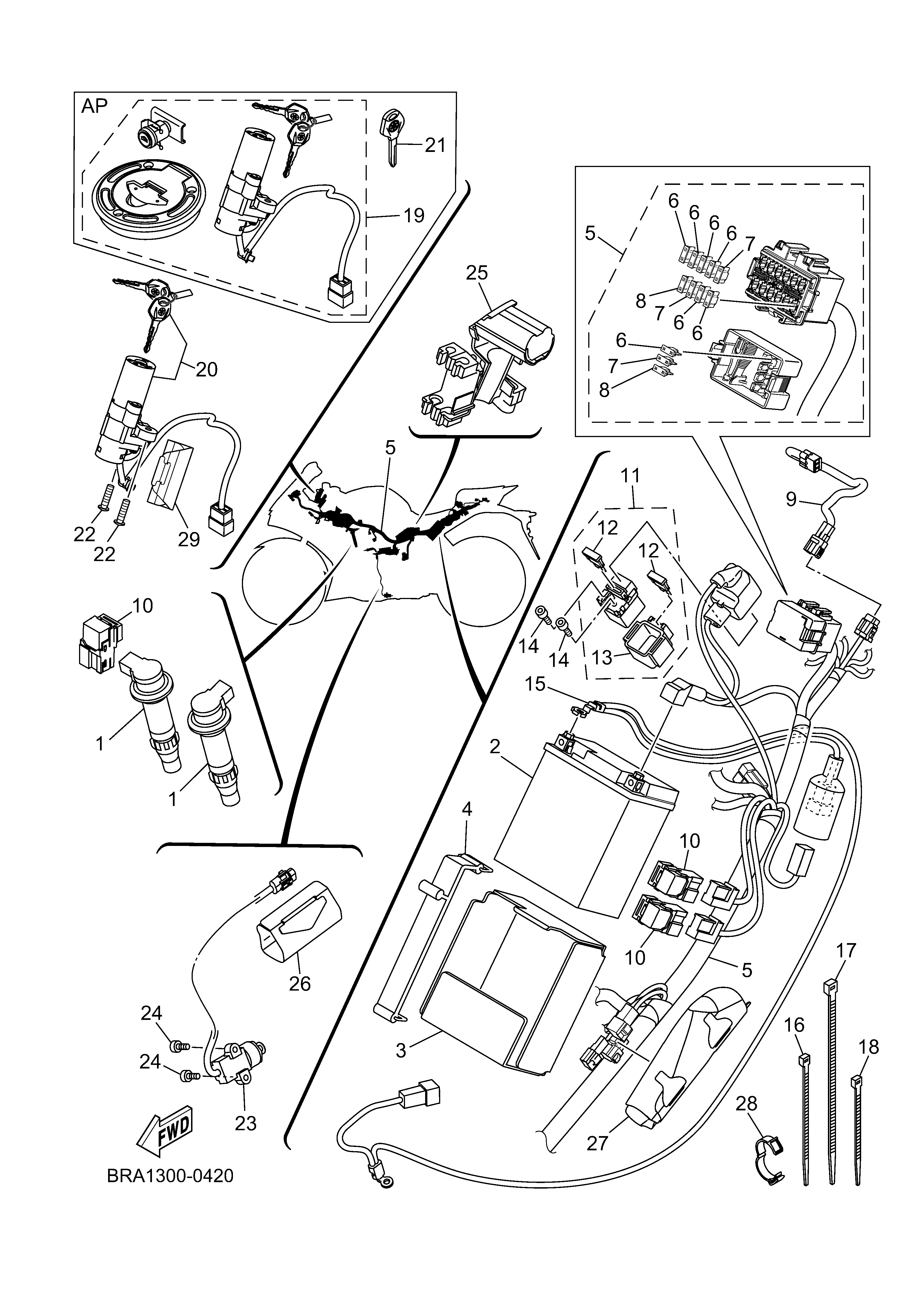 ELECTRICAL 1 Diagram terurai