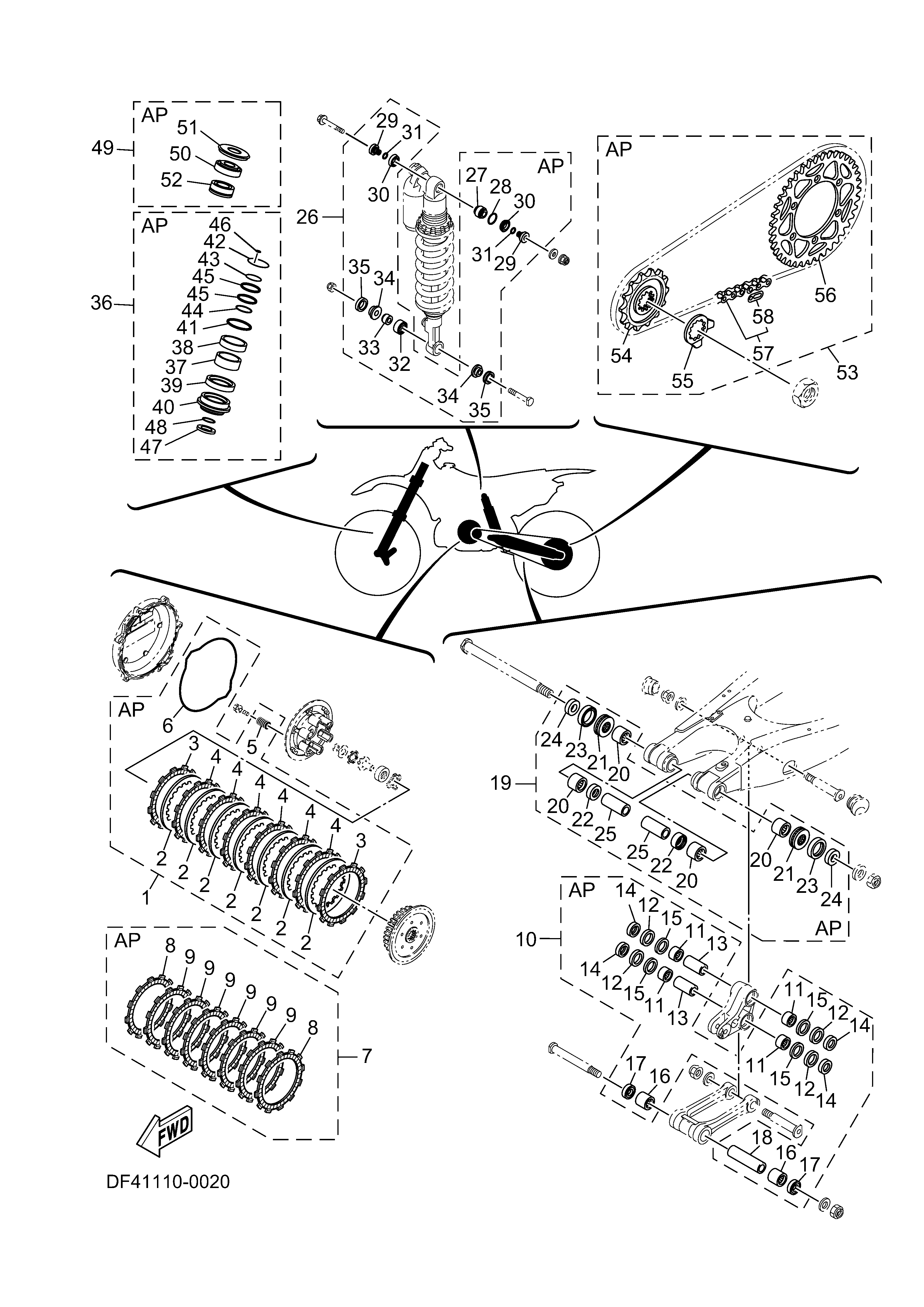 3 MAINTENANCE PARTS KIT ภาพแยกชิ้นส่วน