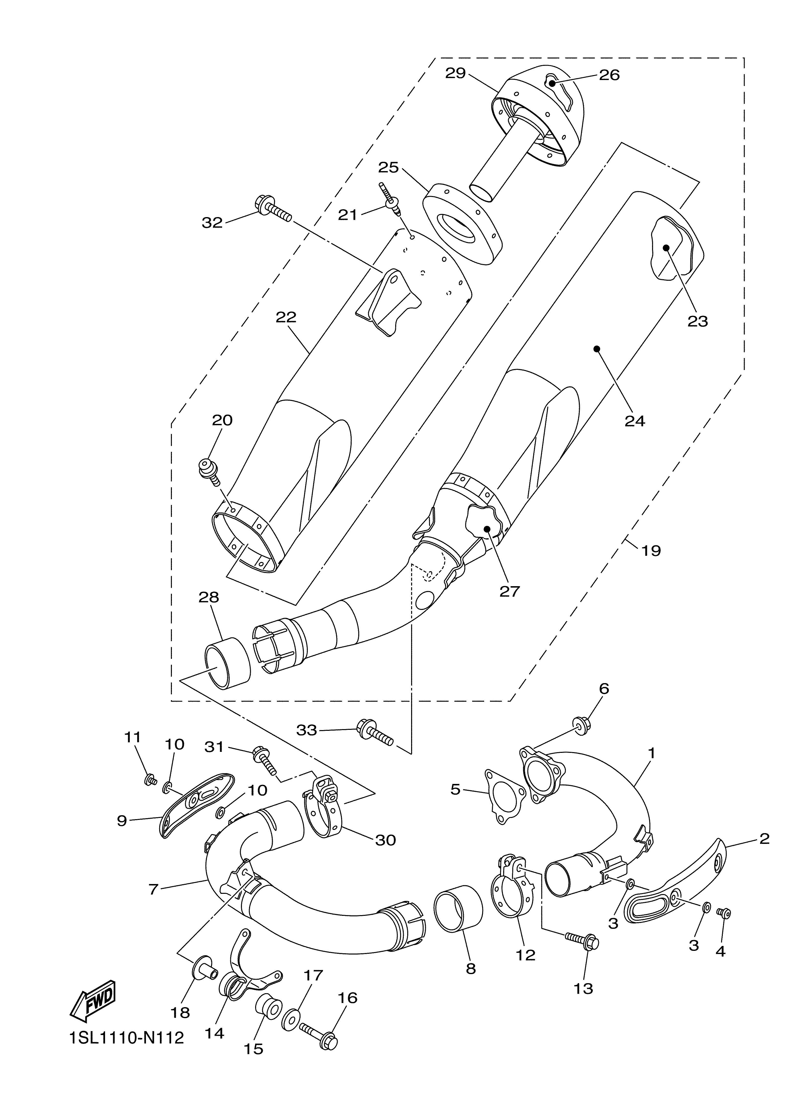EXHAUST ภาพแยกชิ้นส่วน
