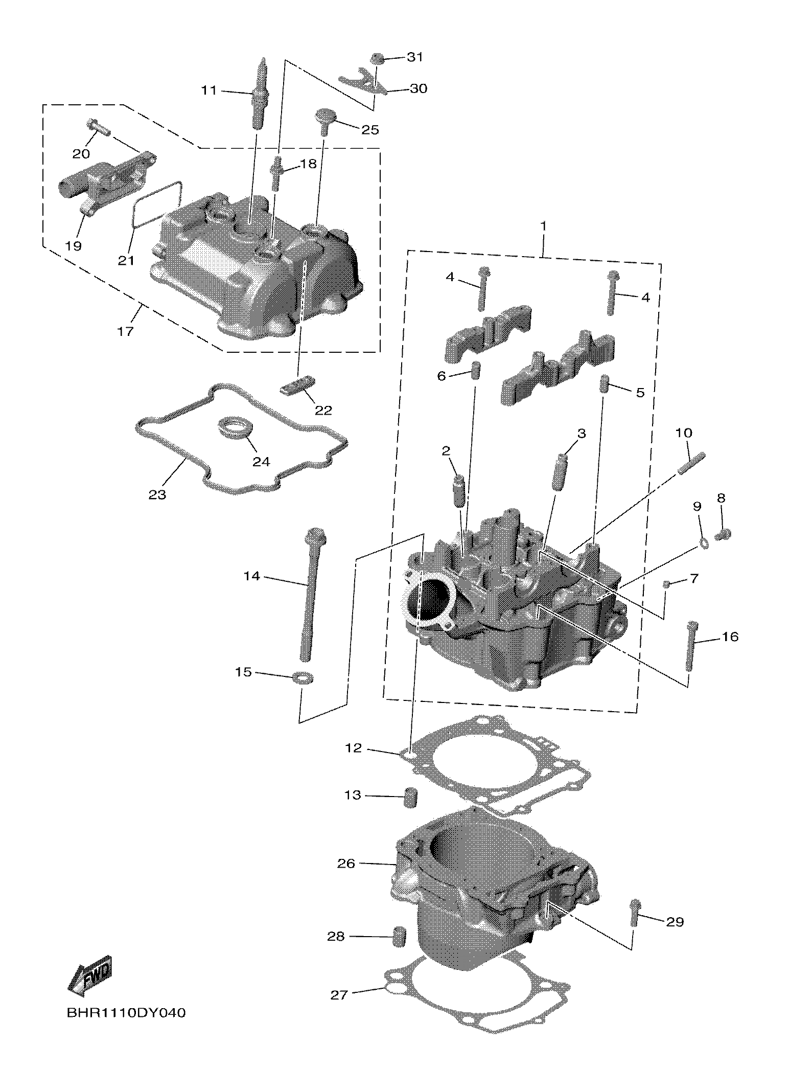 CYLINDER ภาพแยกชิ้นส่วน