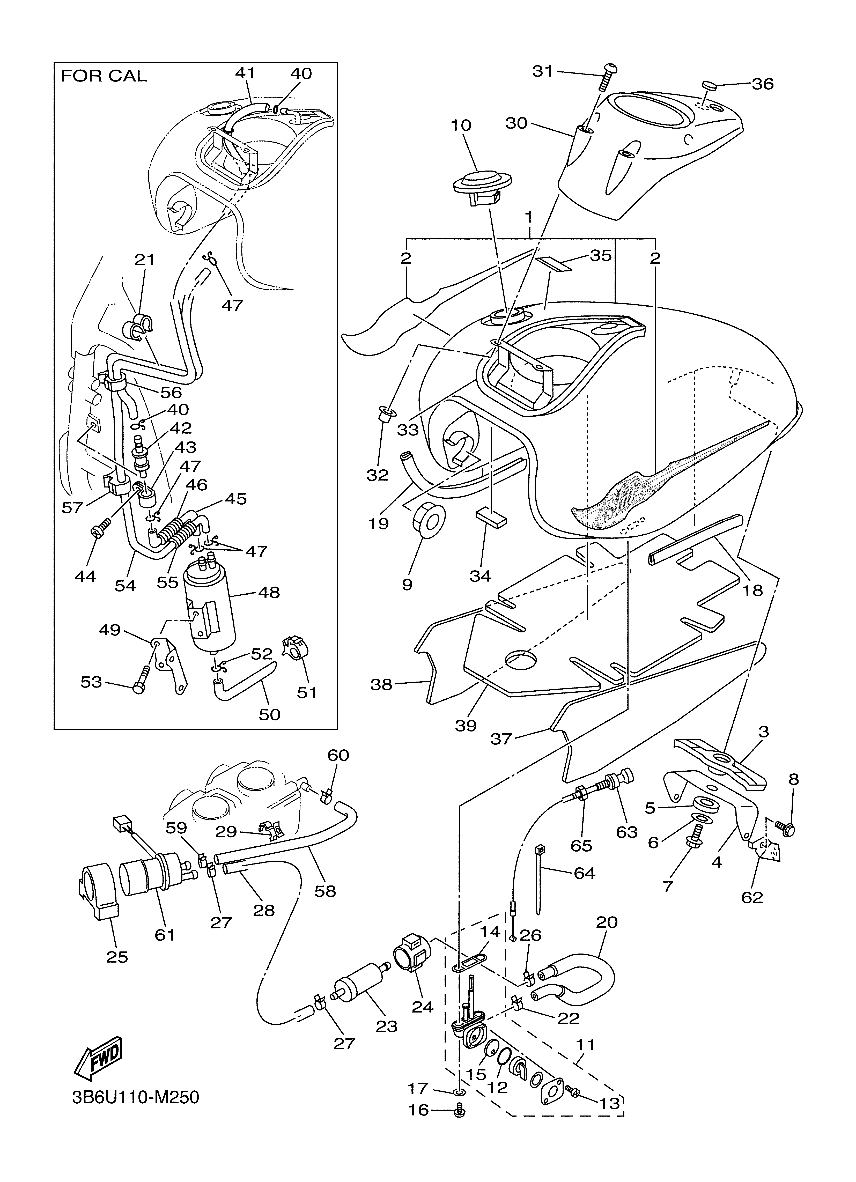 FUEL TANK Despieces