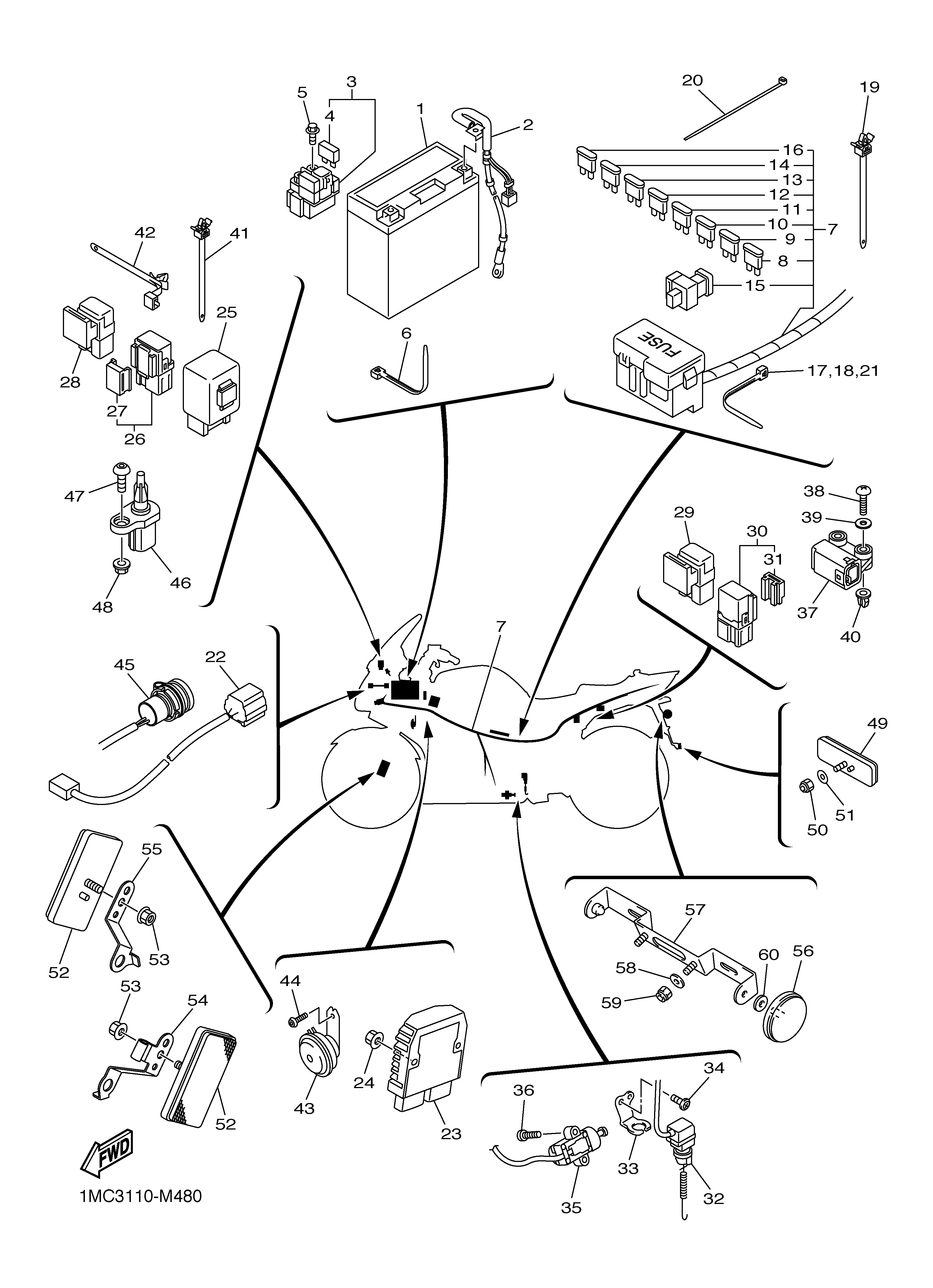 ELECTRICAL 2 Exploded diagrams