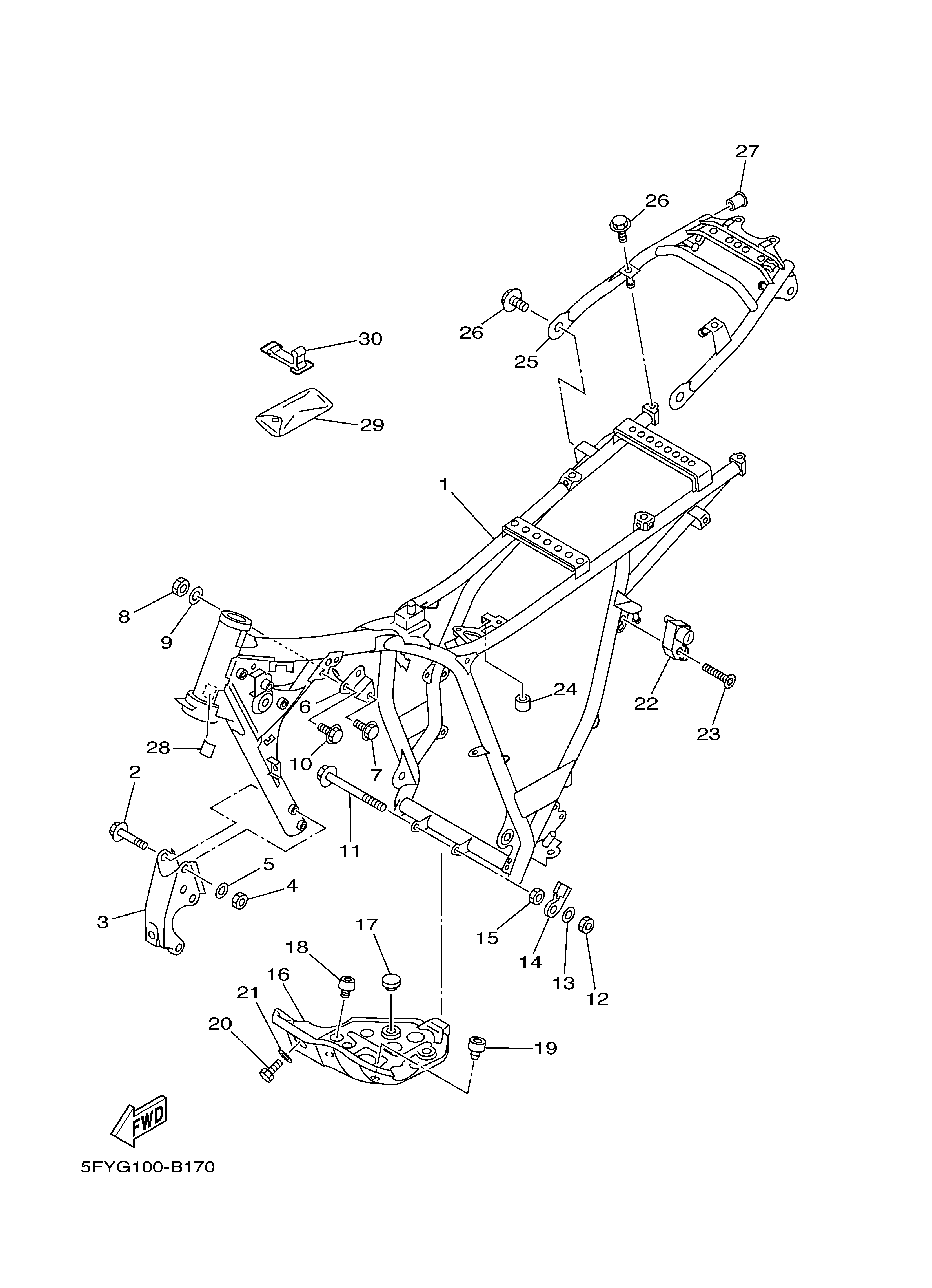 FRAME Exploded diagrams