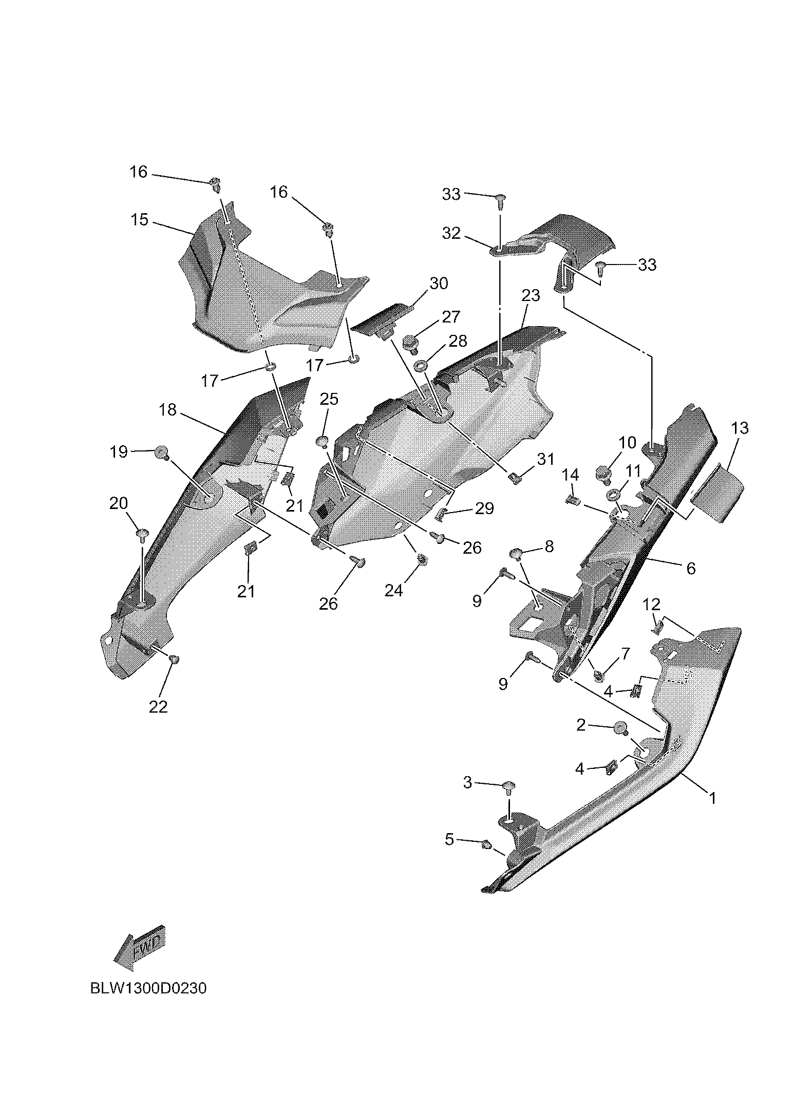 SIDE COVER Sơ đồ tách chi tiết