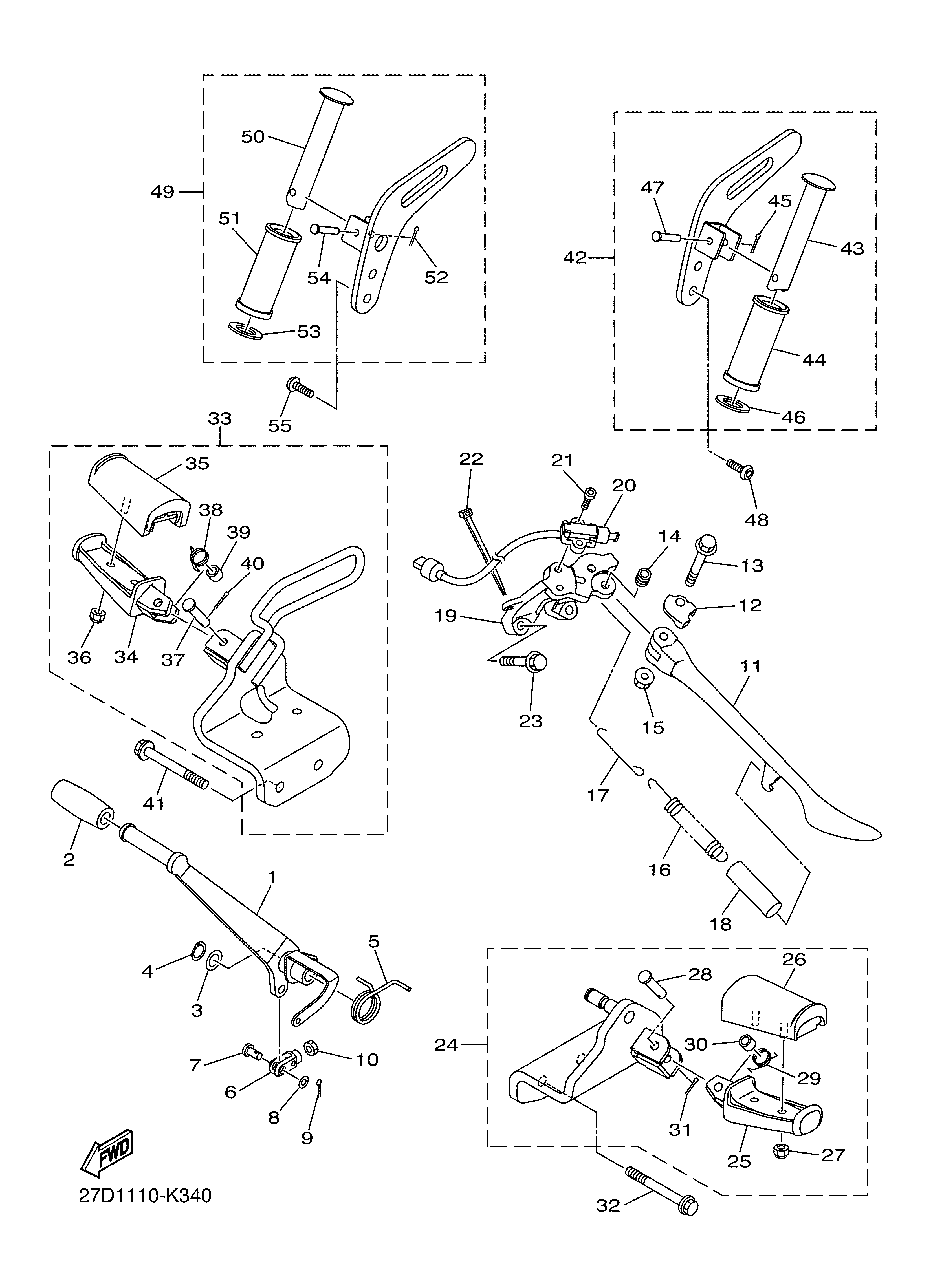 STAND FOOTREST Diagram terurai