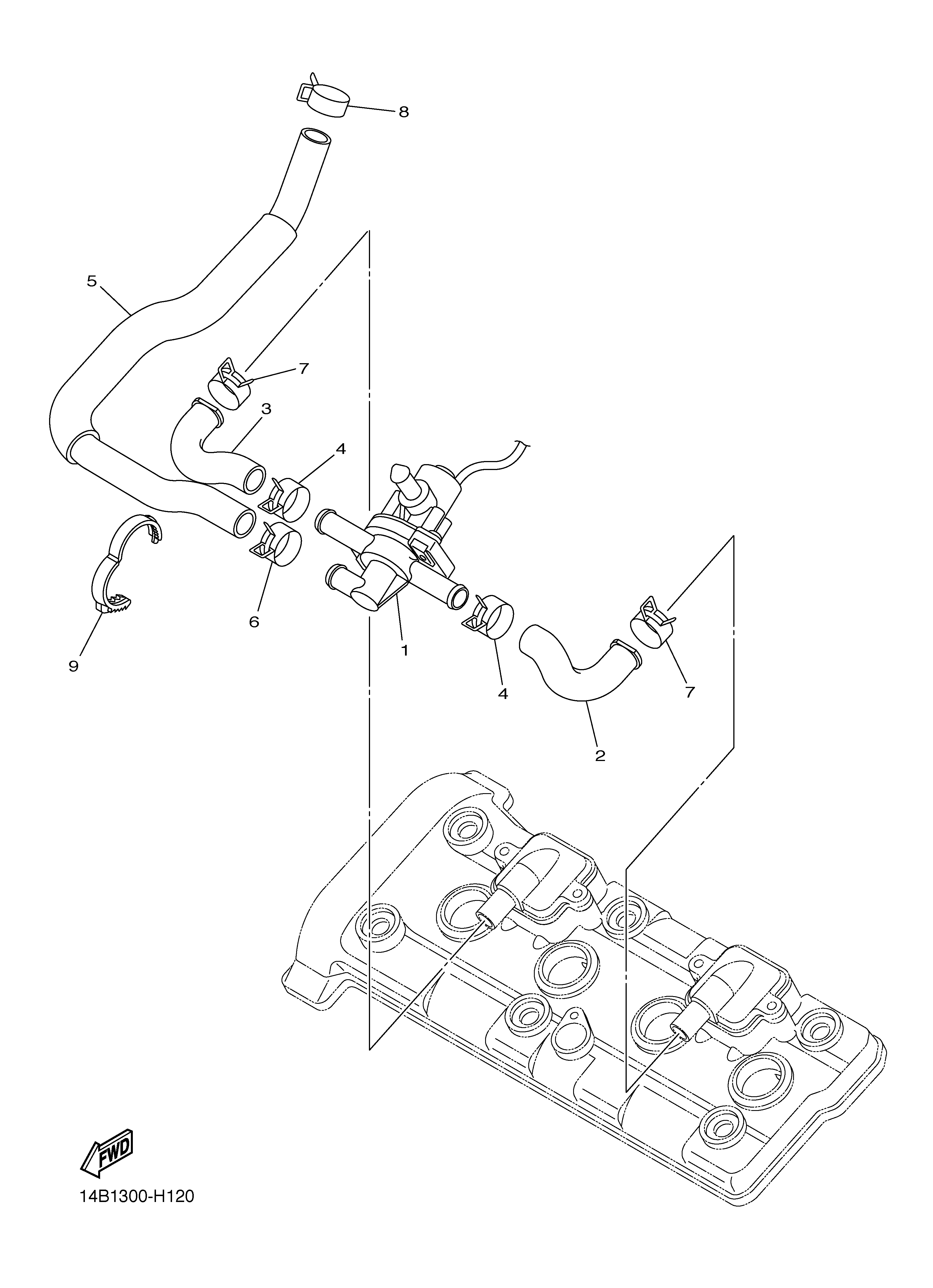 AIR INDUCTION SYSTEM 爆炸图