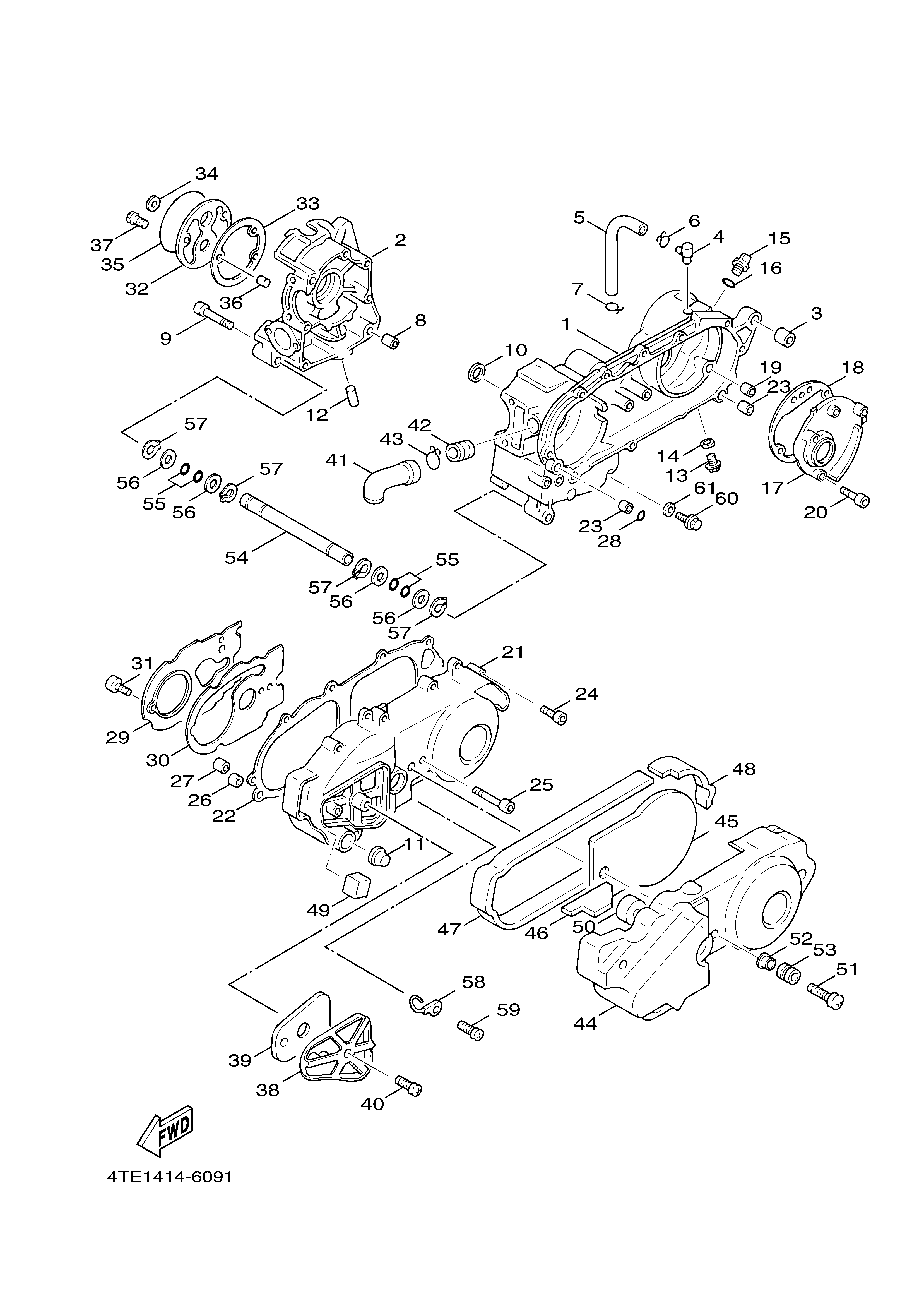 CRANKCASE Exploded diagrams