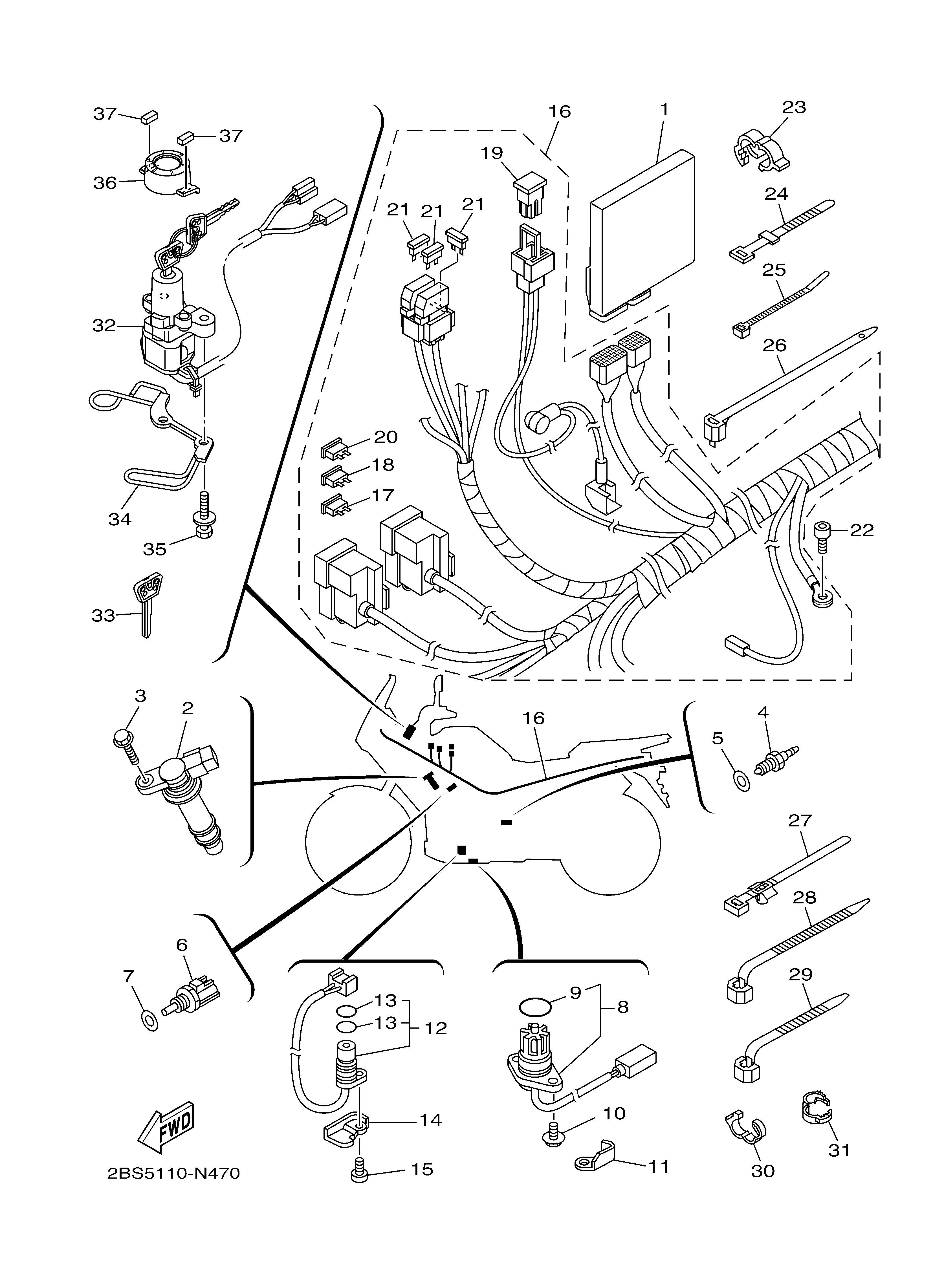 ELECTRICAL 1 Sơ đồ tách chi tiết