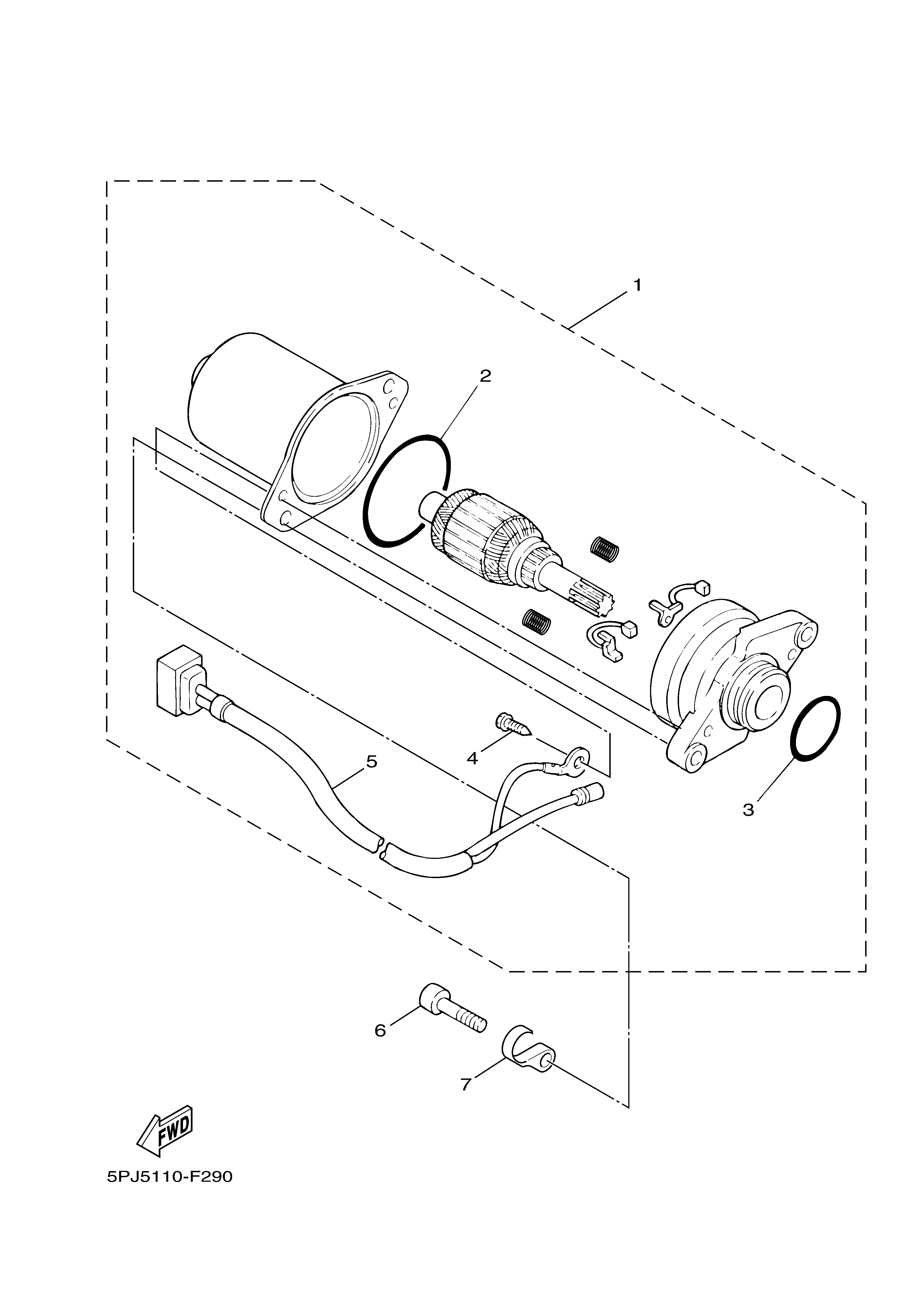 STARTING MOTOR Exploded diagrams