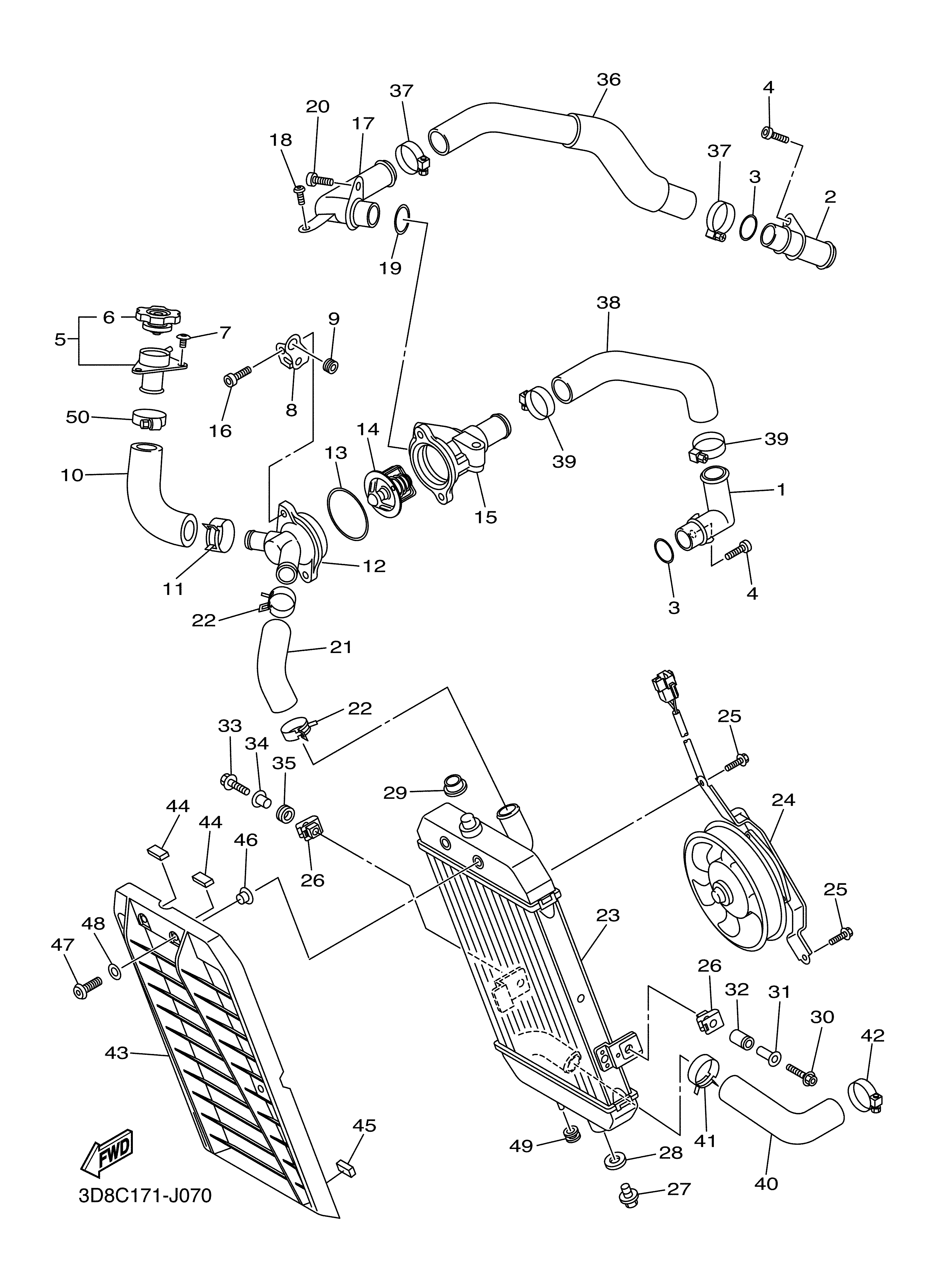 RADIATOR HOSE Despieces
