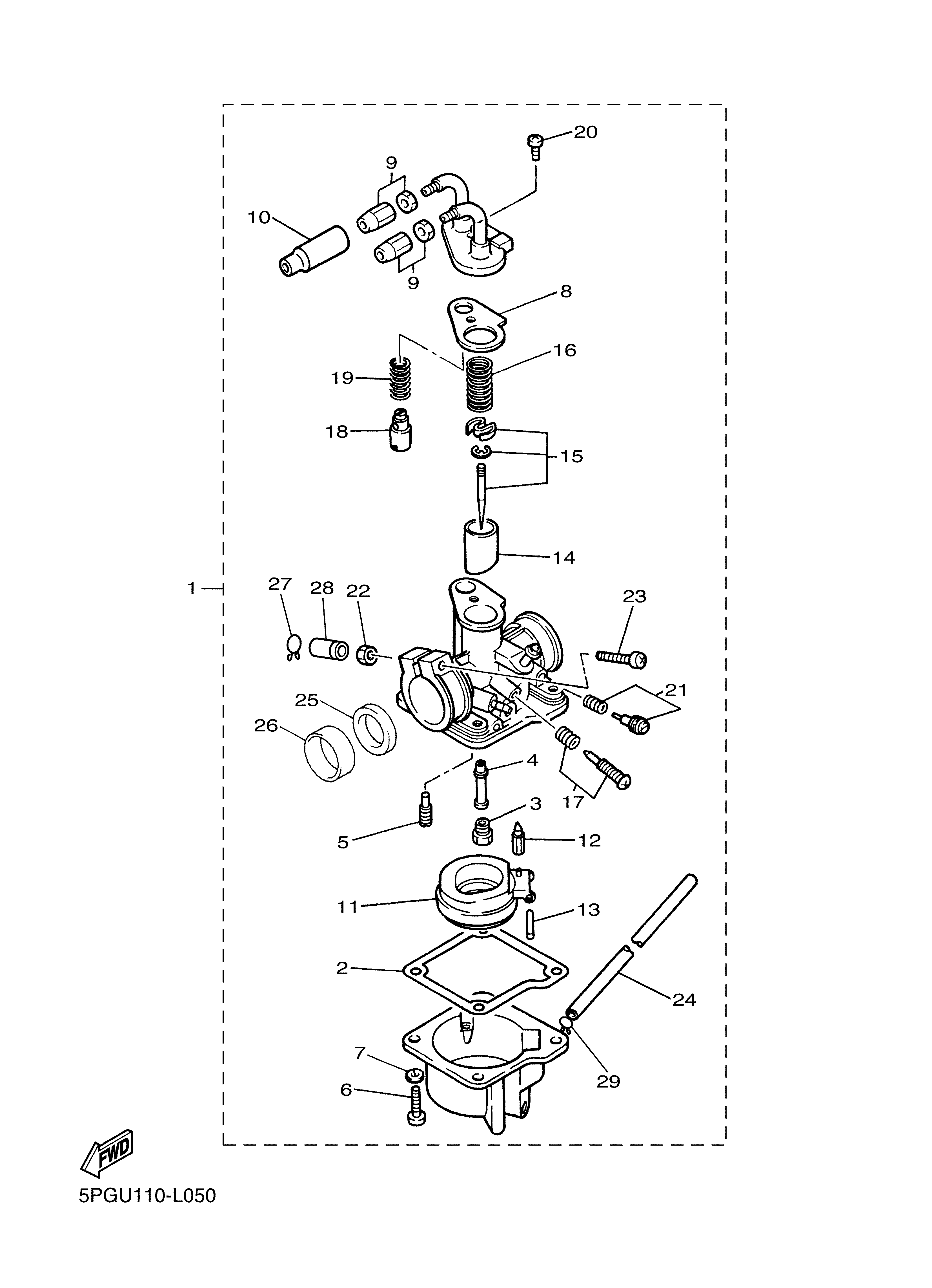CARBURETOR 爆炸图