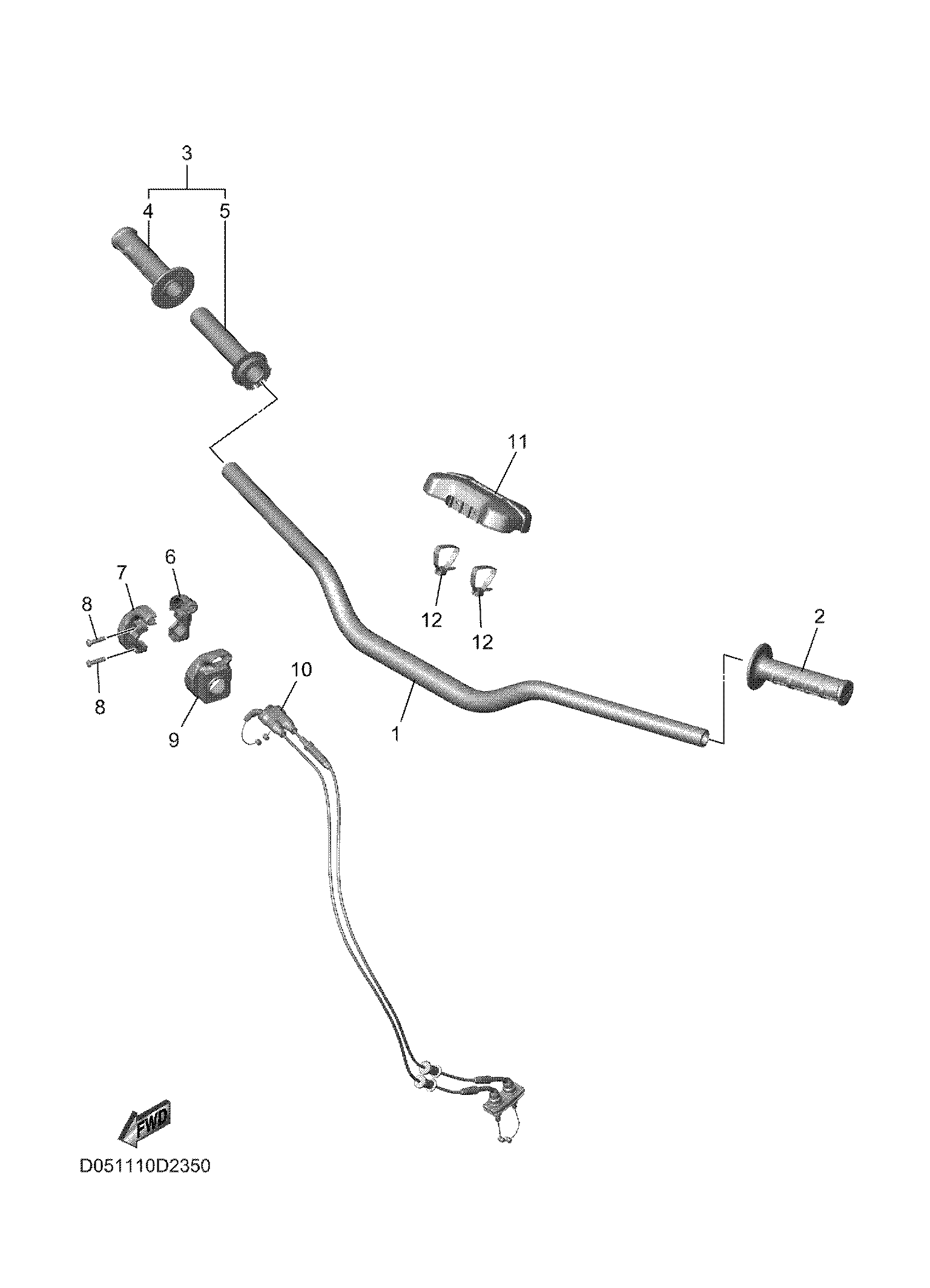 STEERING HANDLE & CABLE Despieces