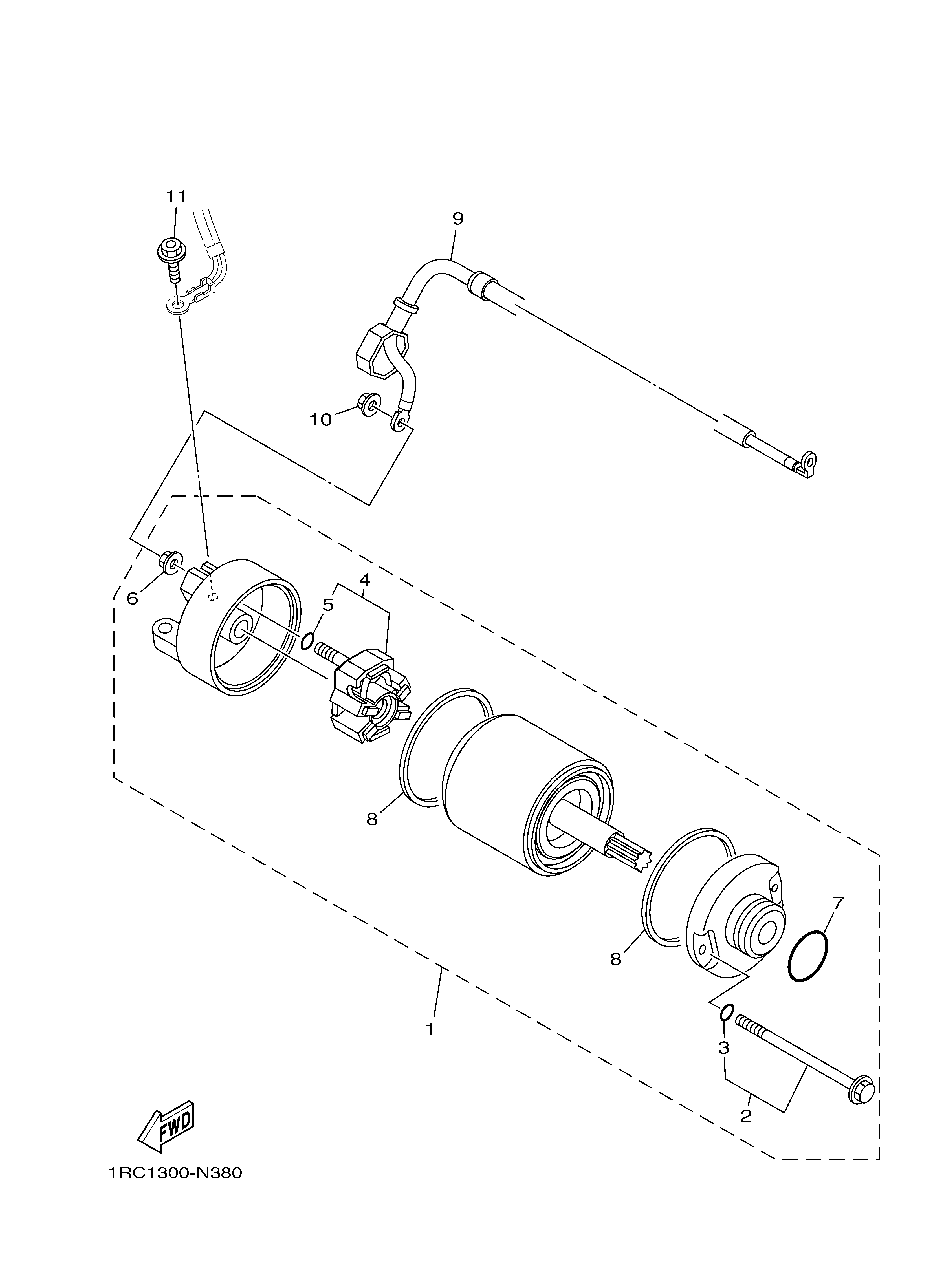 STARTING MOTOR Despieces