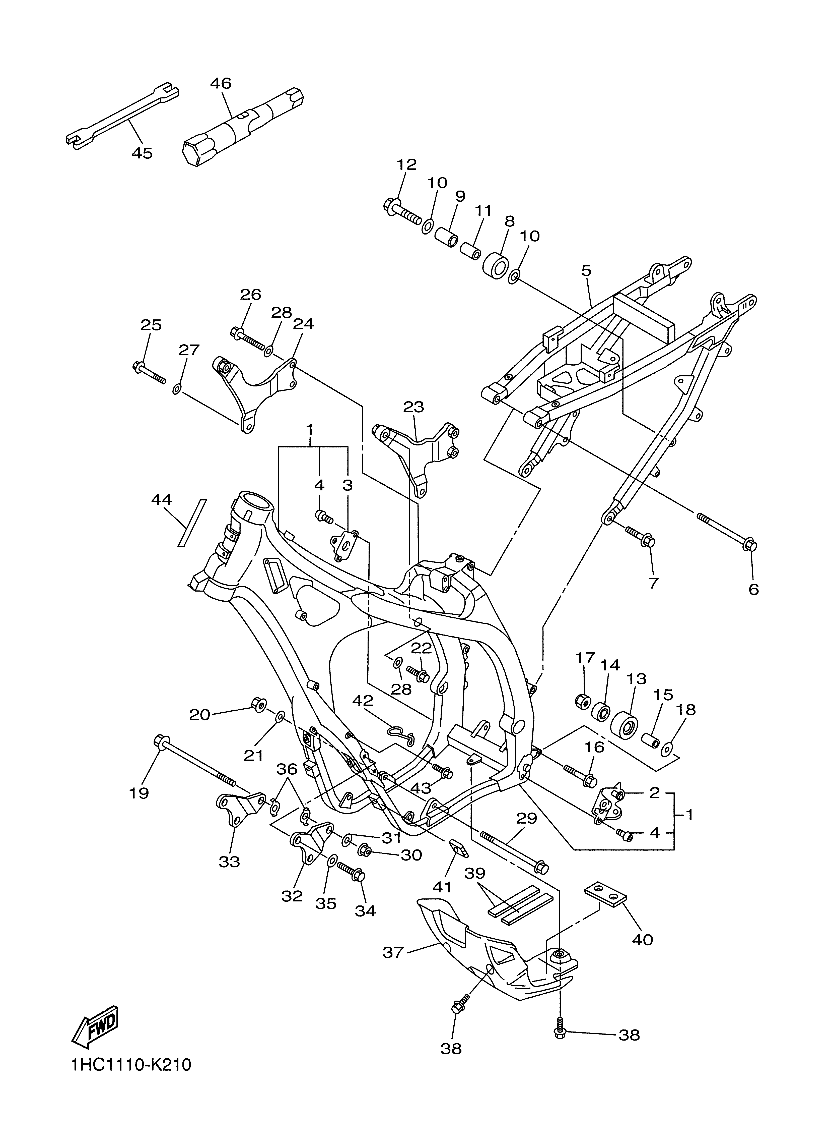 FRAME Exploded diagrams