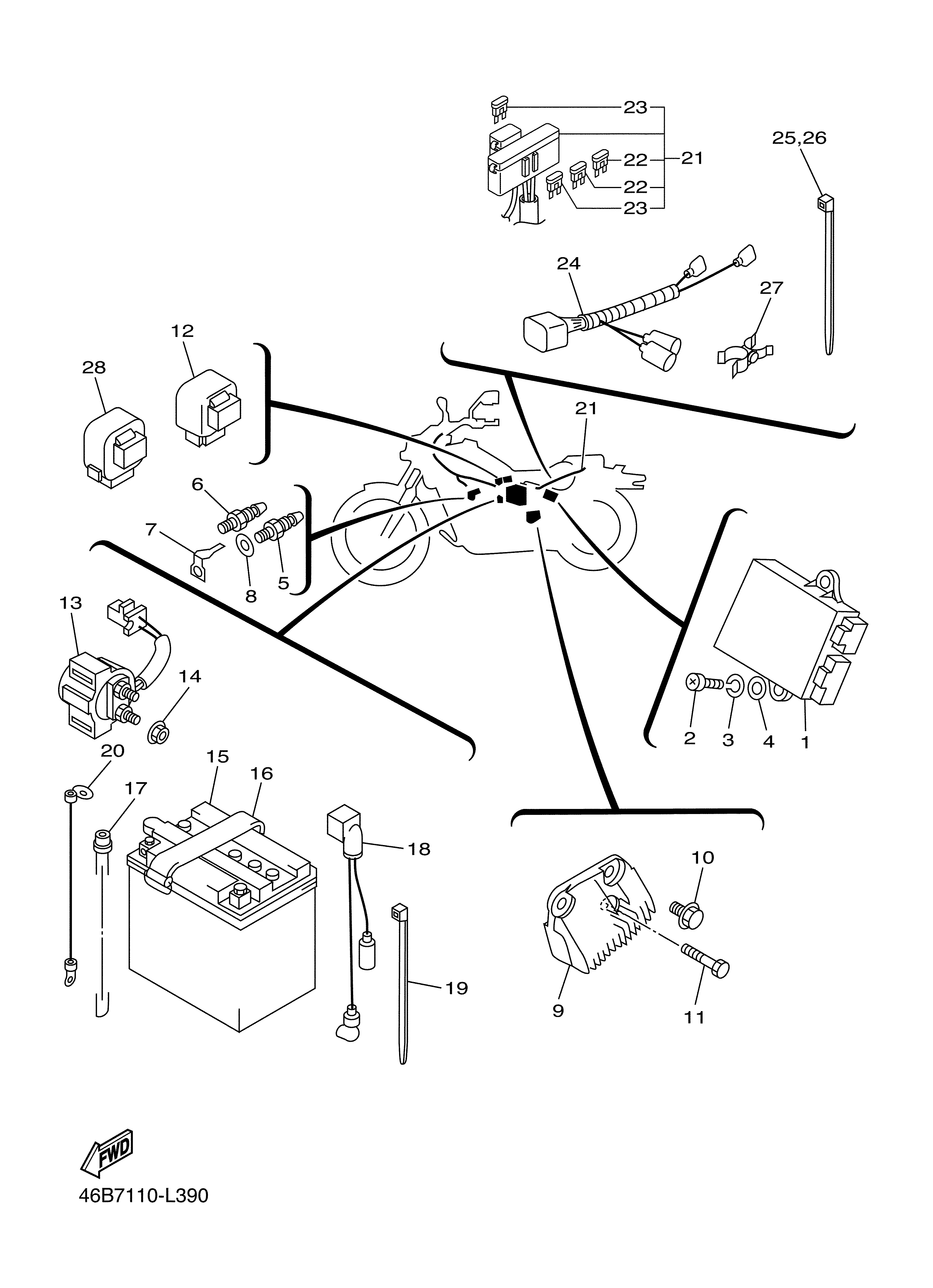 ELECTRICAL 1 Diagram terurai