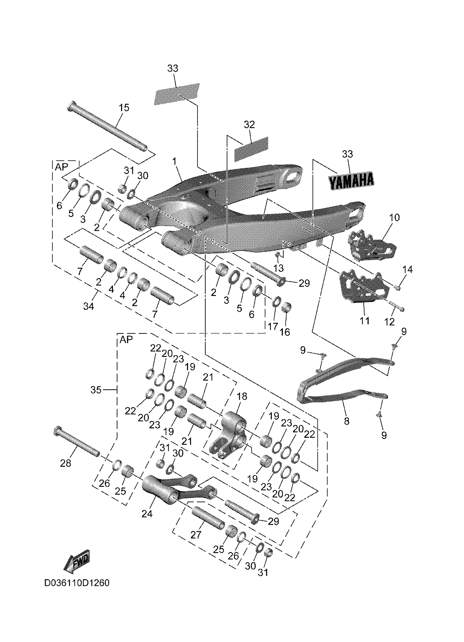 REAR ARM Exploded diagrams