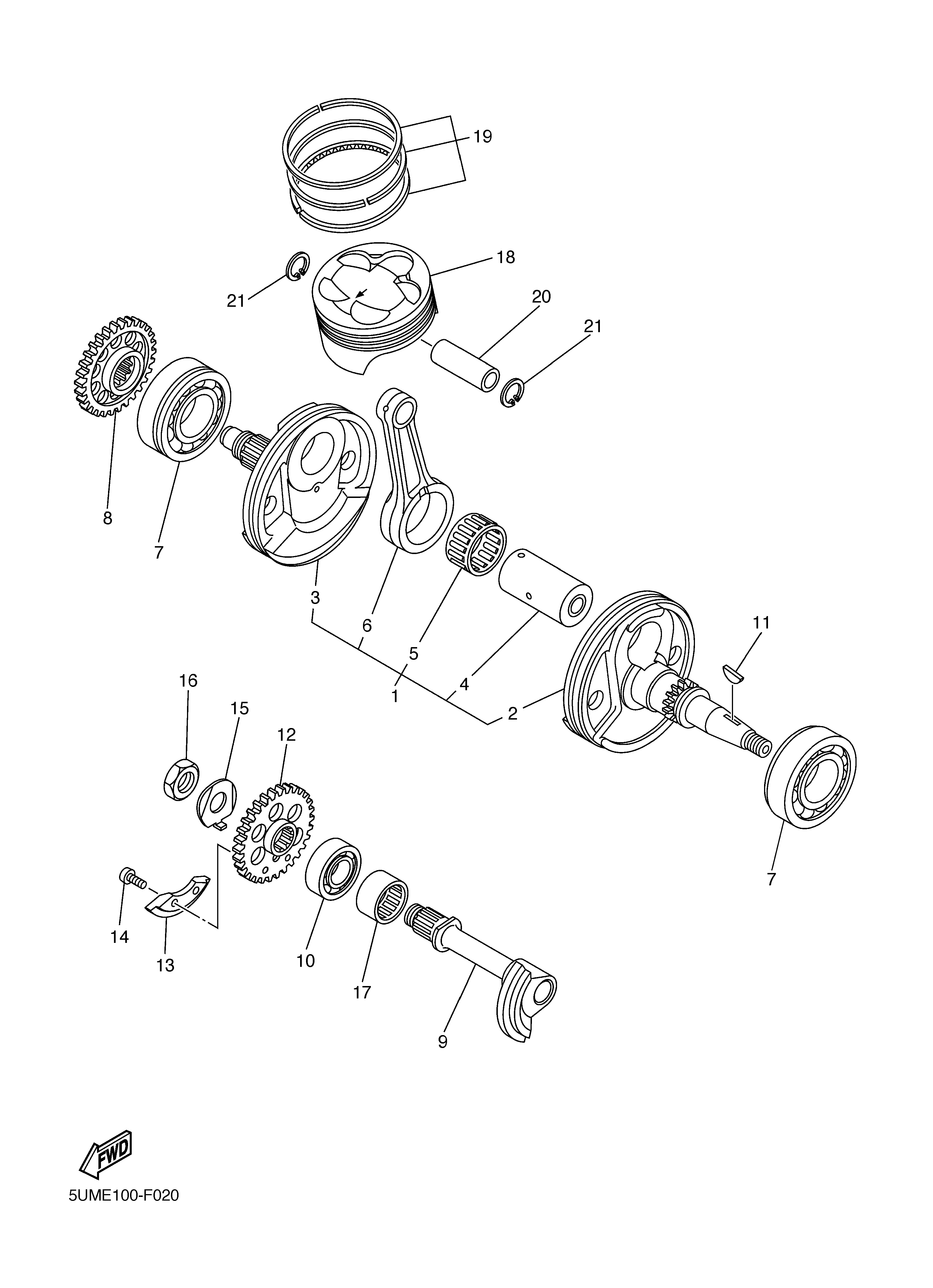 CRANKSHAFT PISTON Despieces