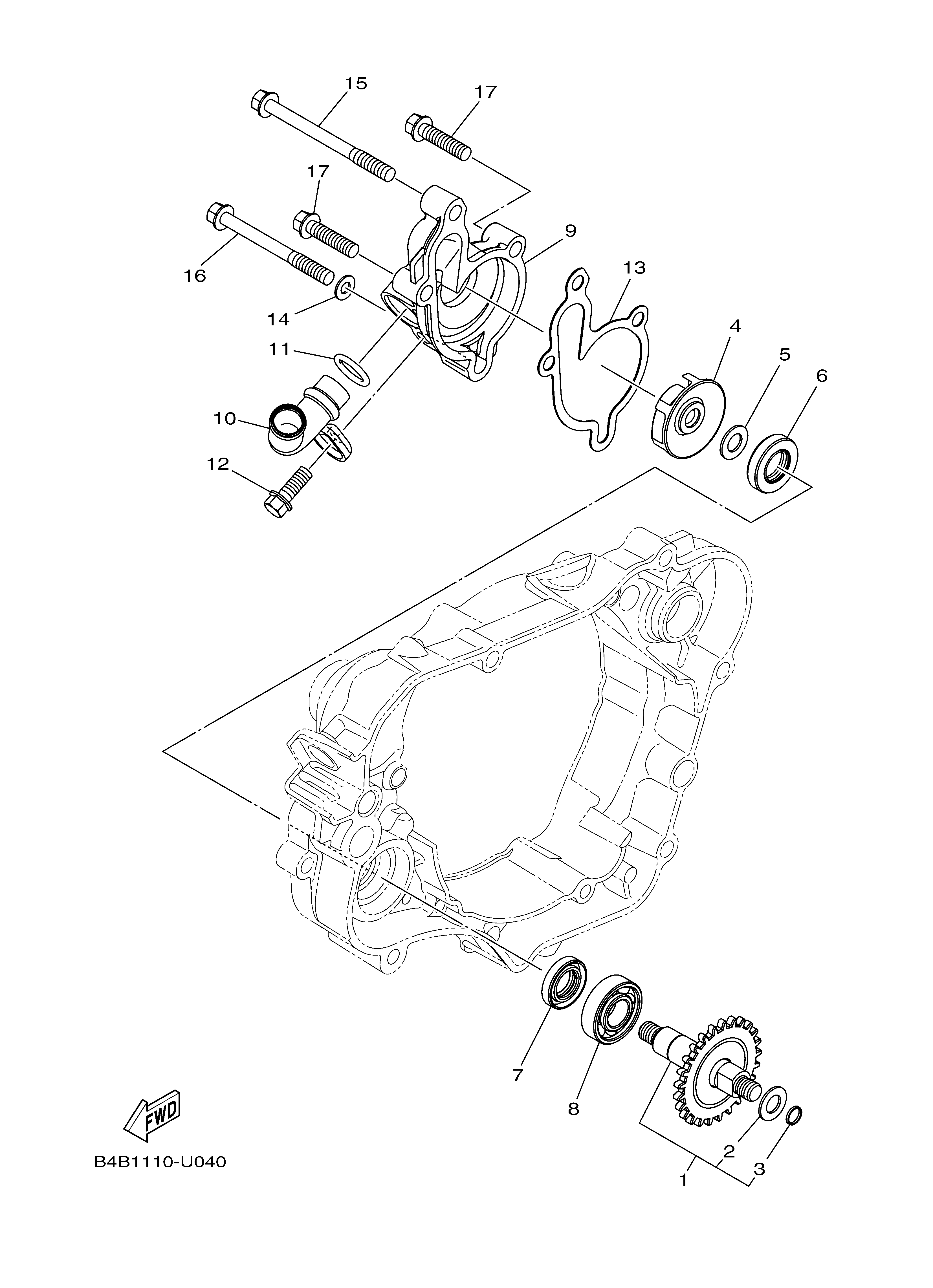 WATER PUMP Exploded diagrams
