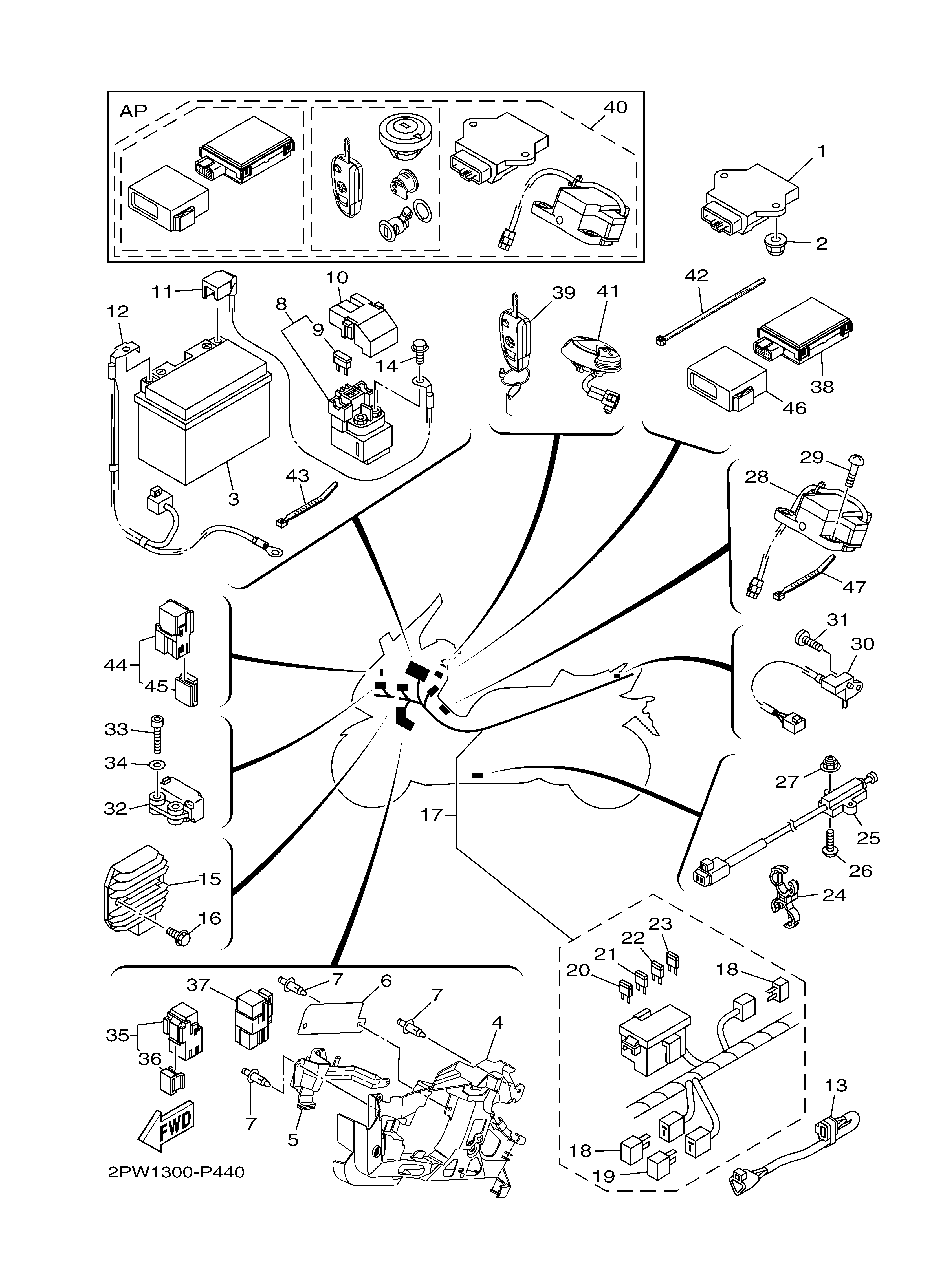 ELECTRICAL 1 ภาพแยกชิ้นส่วน