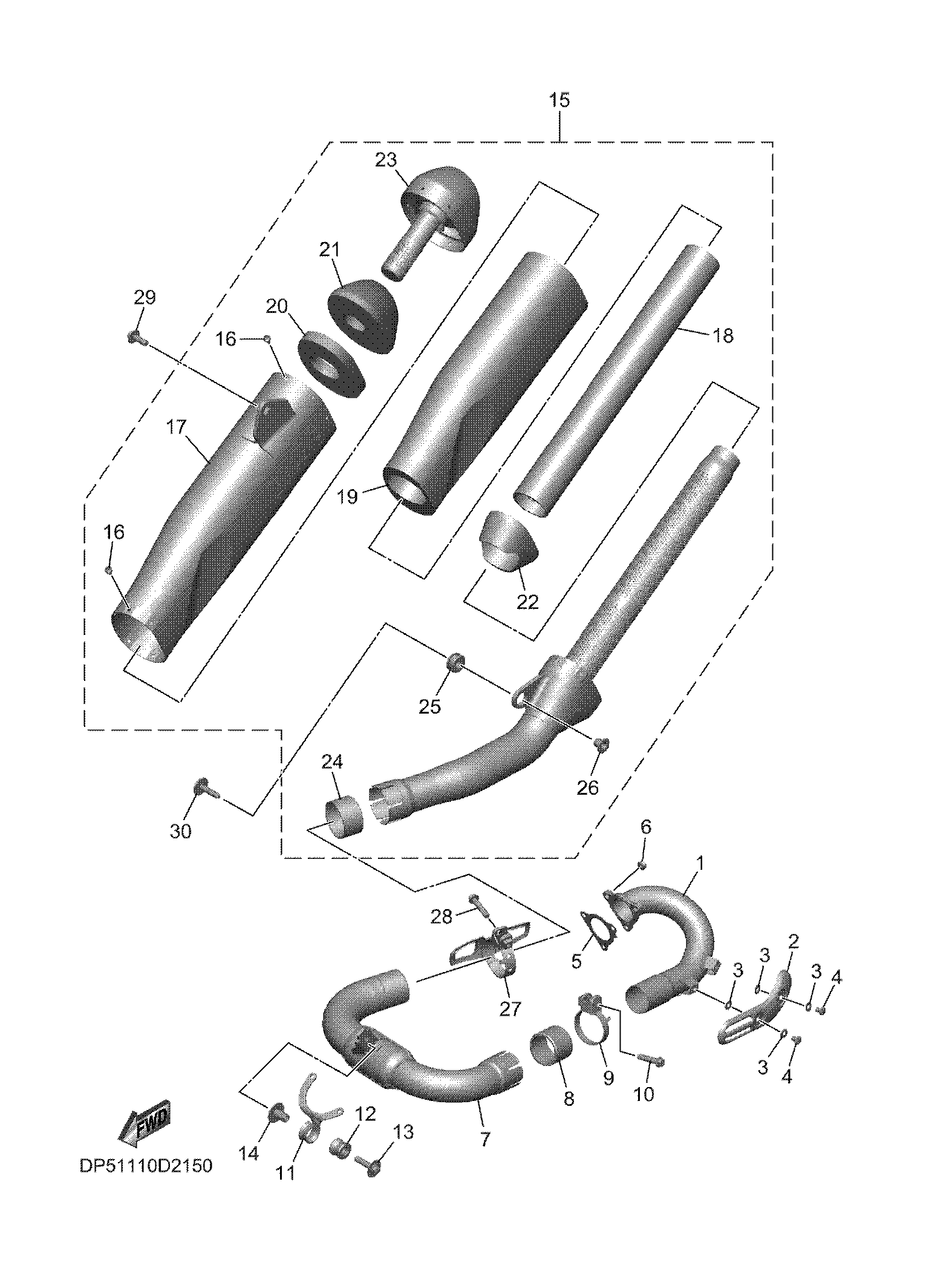 EXHAUST Despieces