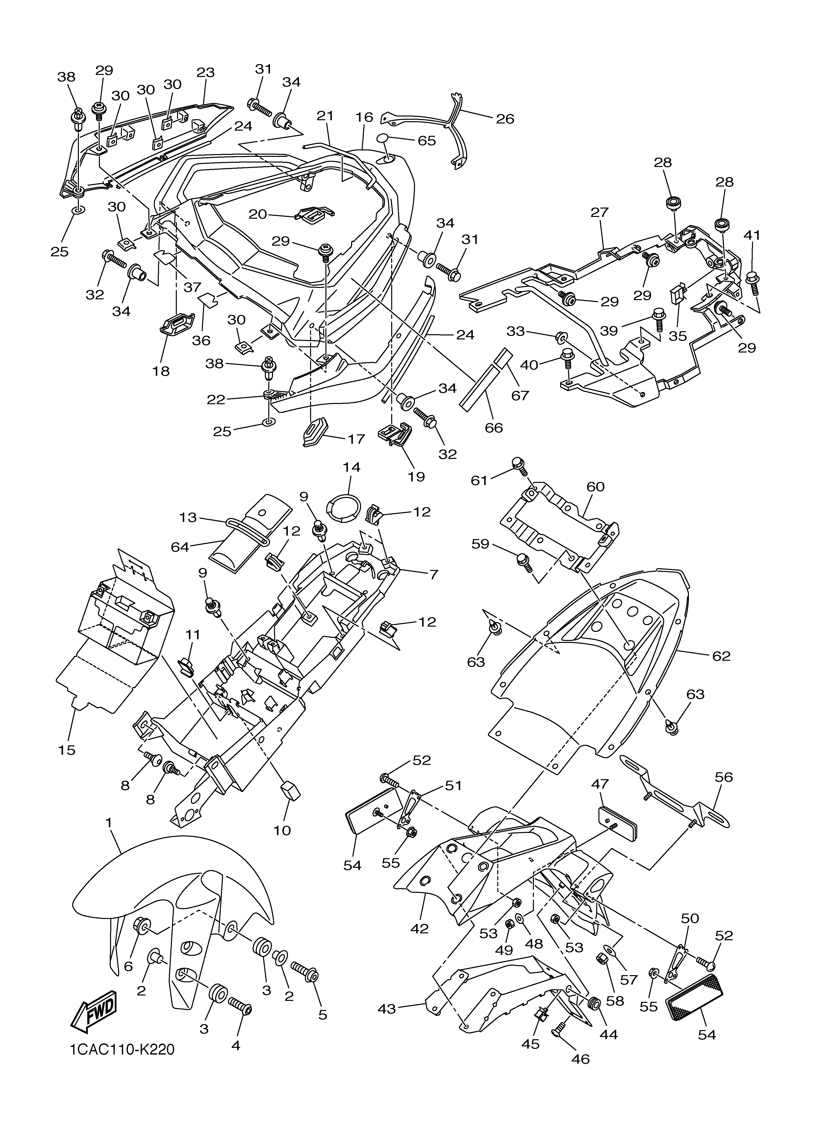 FENDER Diagram terurai