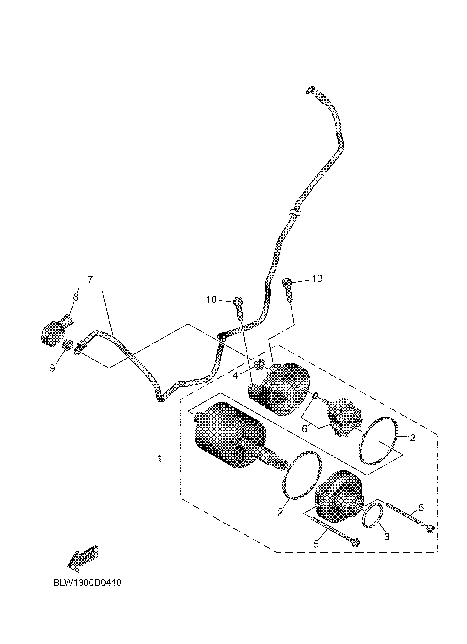 STARTING MOTOR Diagram terurai