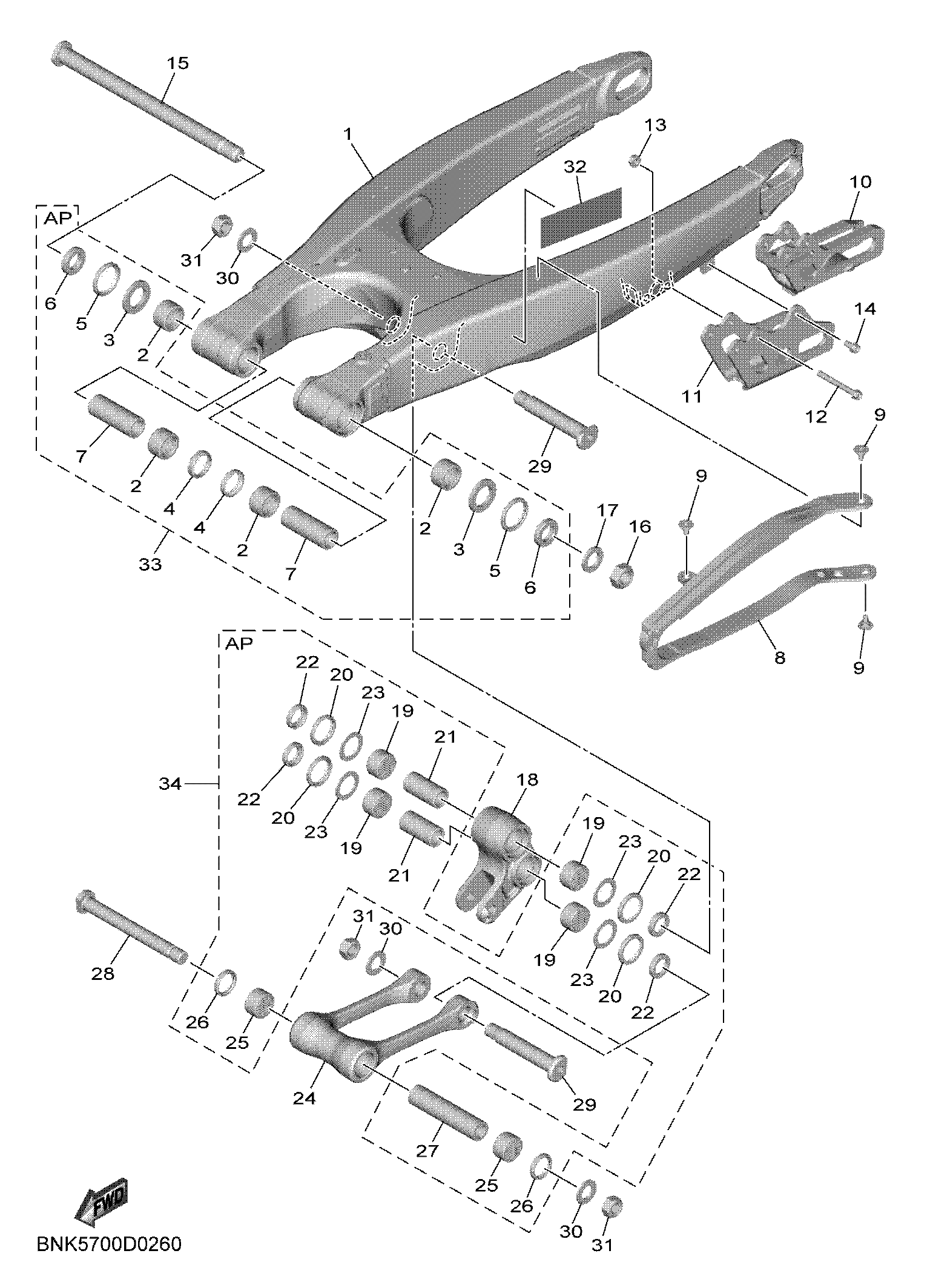 REAR ARM Despieces