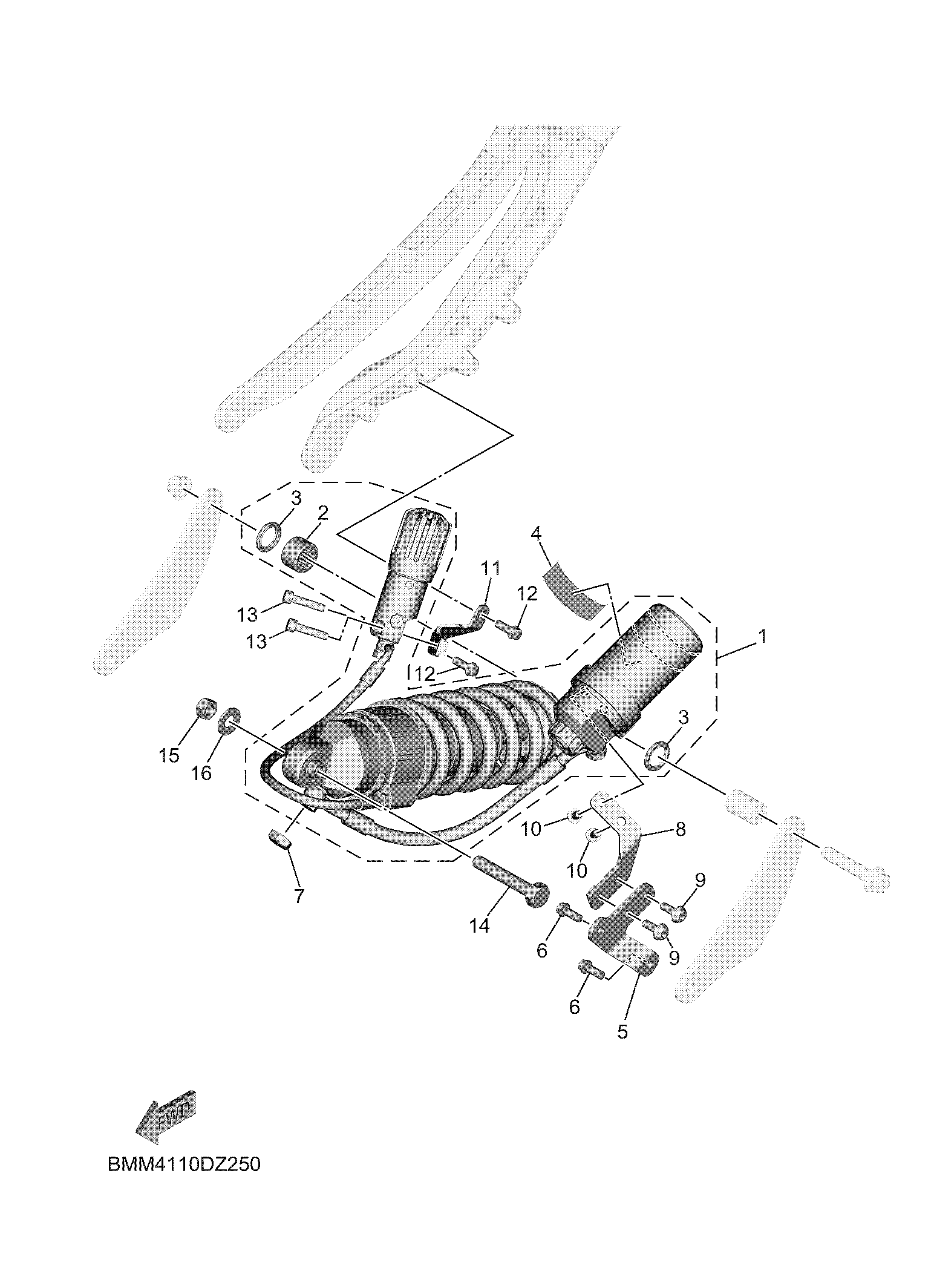 REAR SUSPENSION ภาพแยกชิ้นส่วน