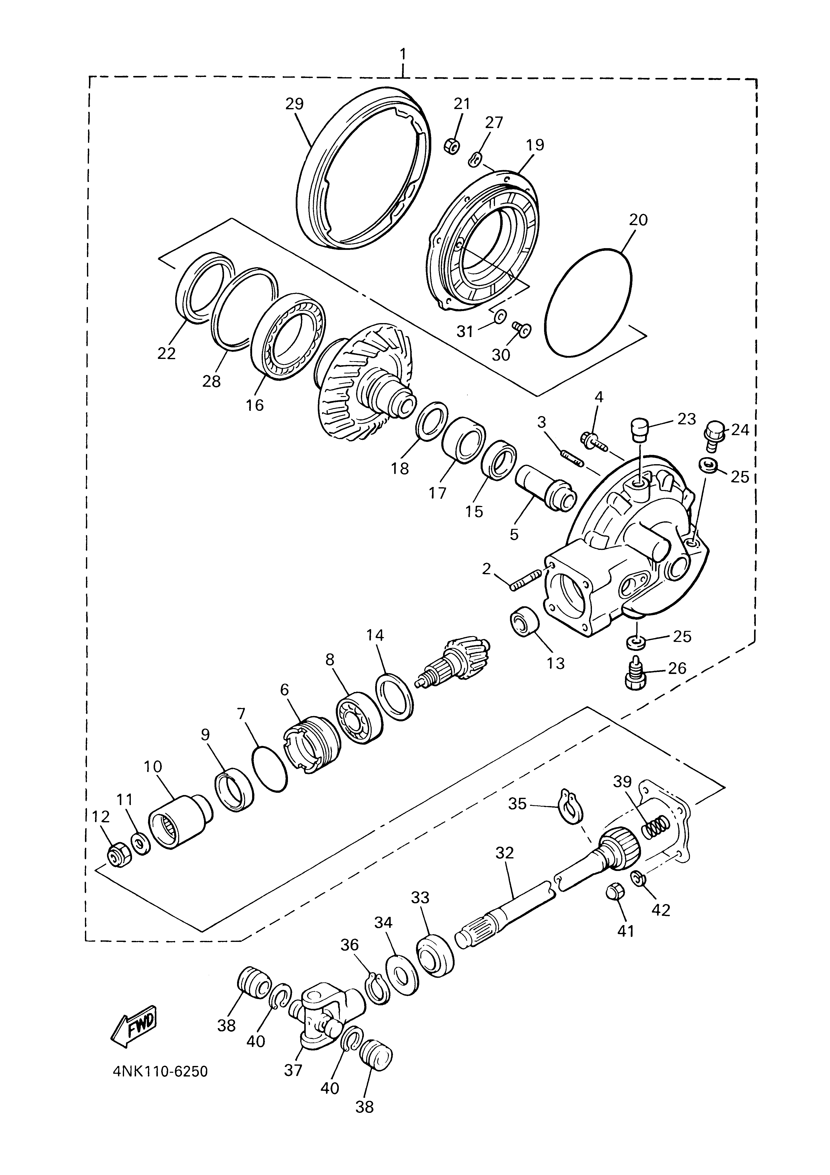 DRIVE SHAFT Diagram terurai
