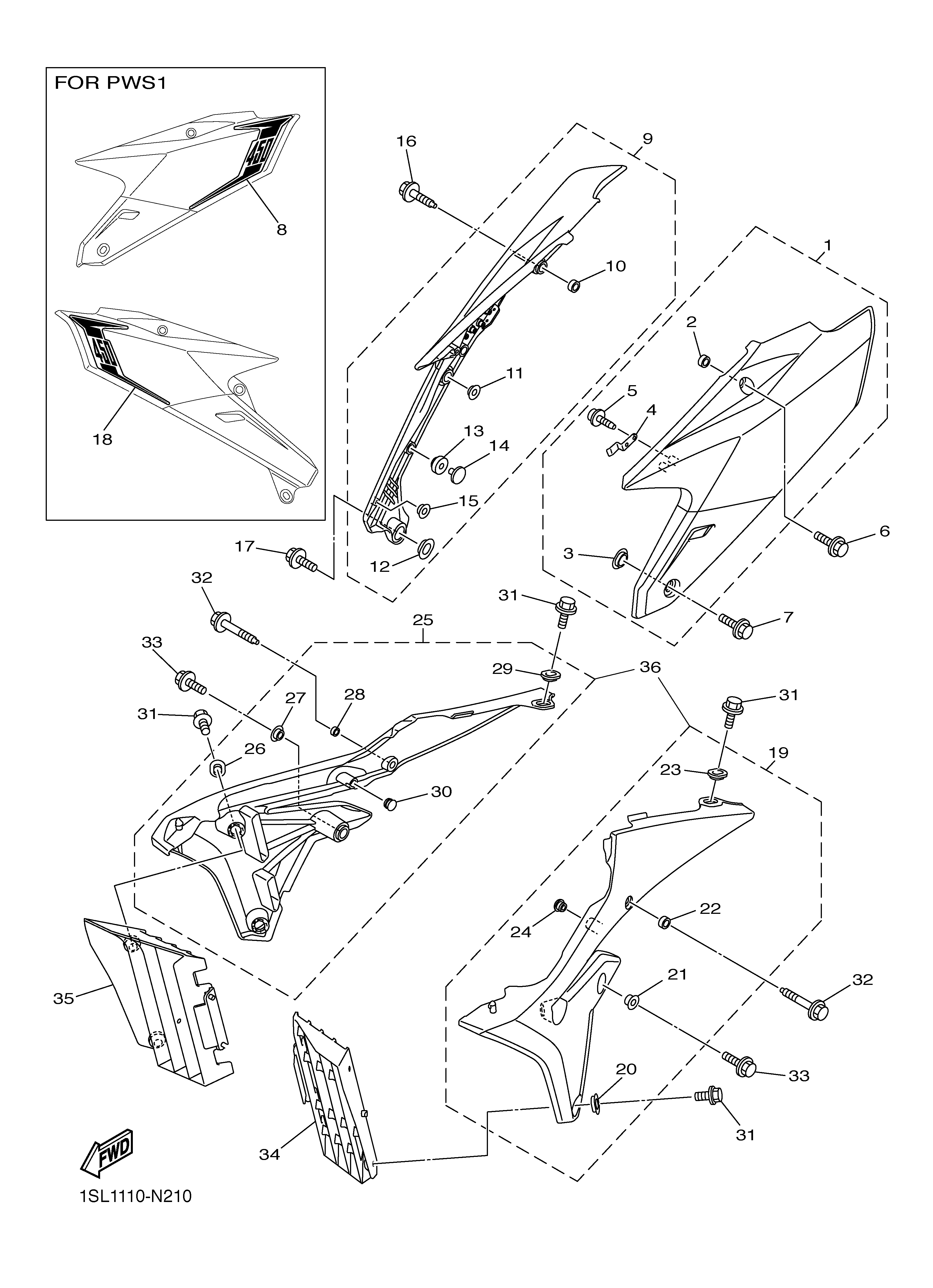 SIDE COVER Despieces