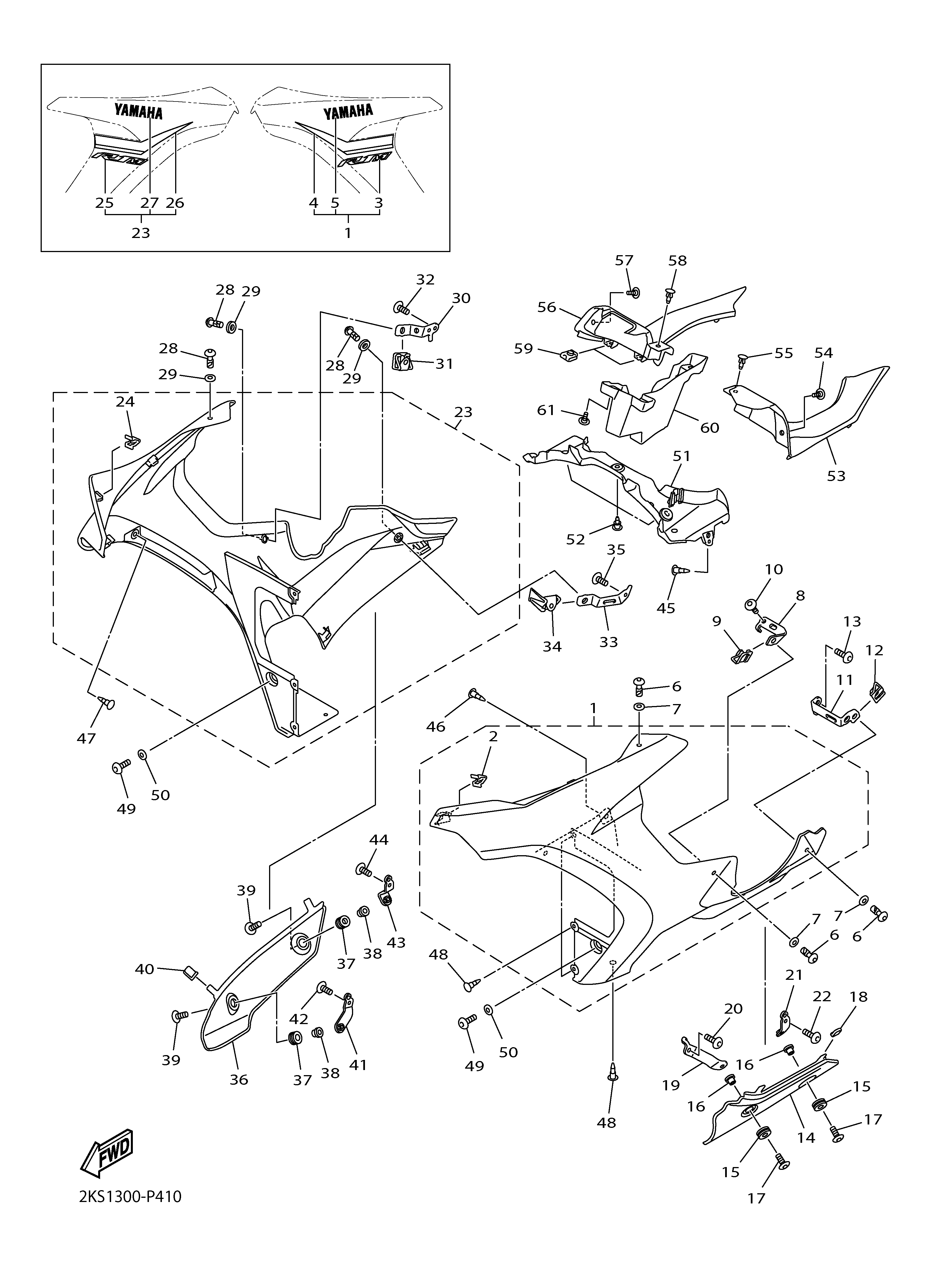 COWLING 2 Sơ đồ tách chi tiết
