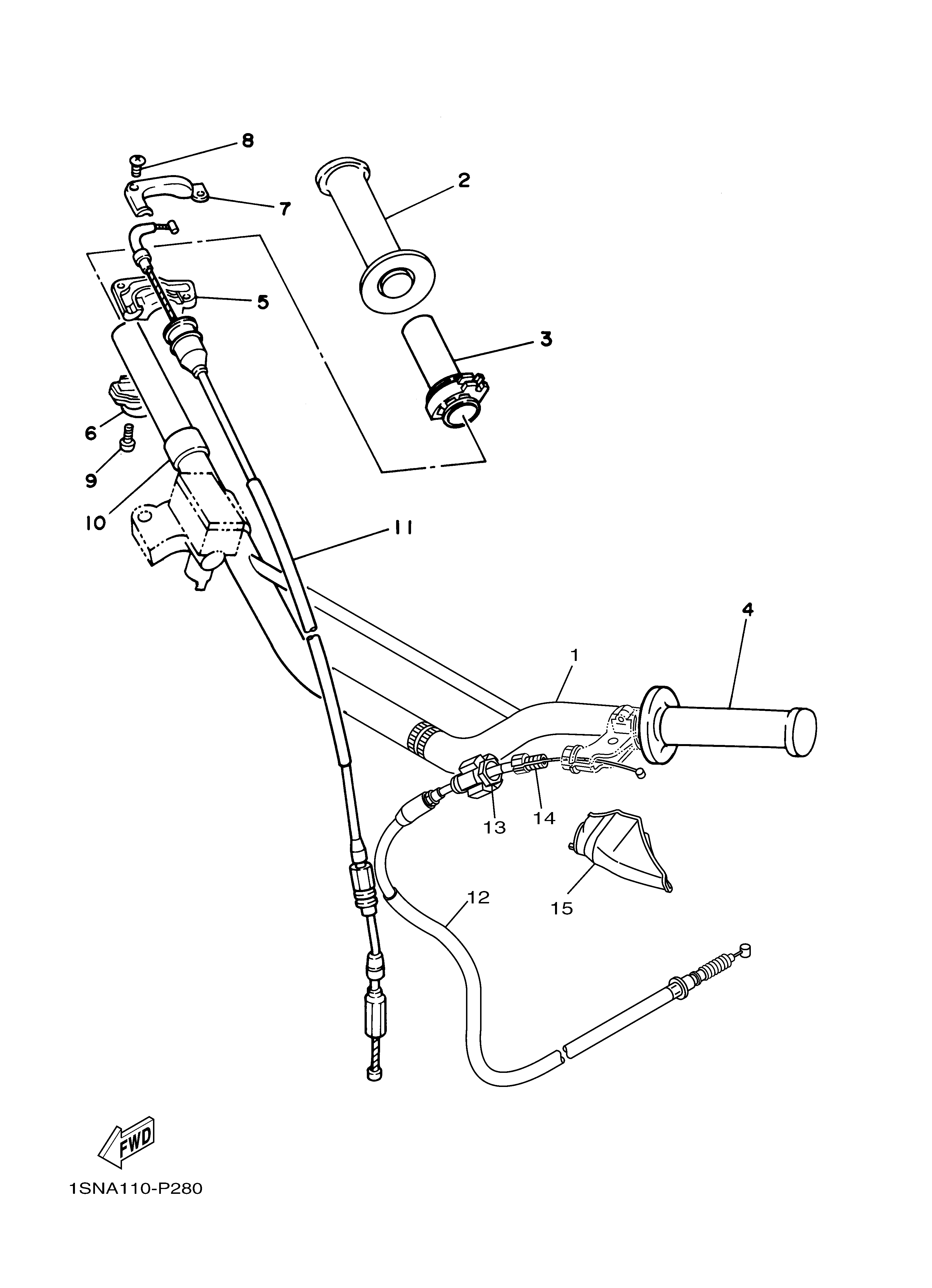 STEERING HANDLE CABLE Despieces