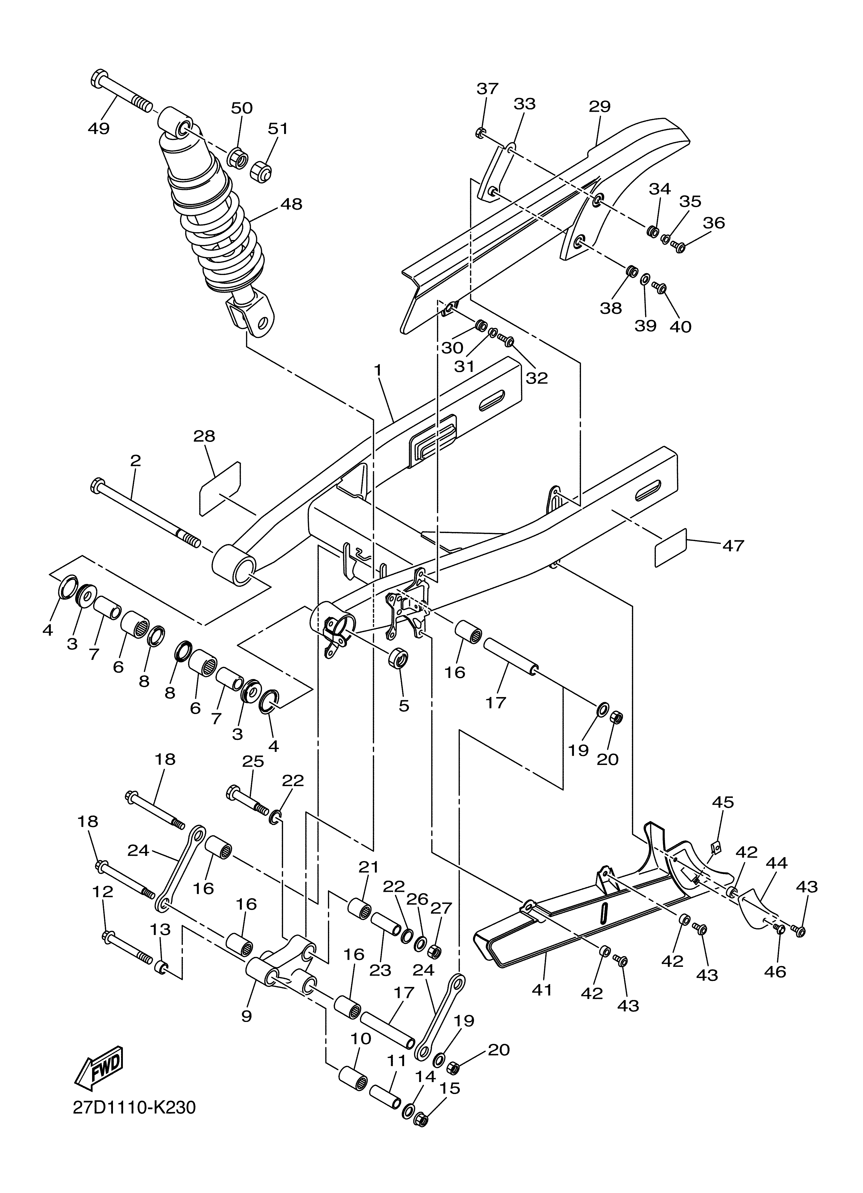 REAR ARM SUSPENSION 爆炸图