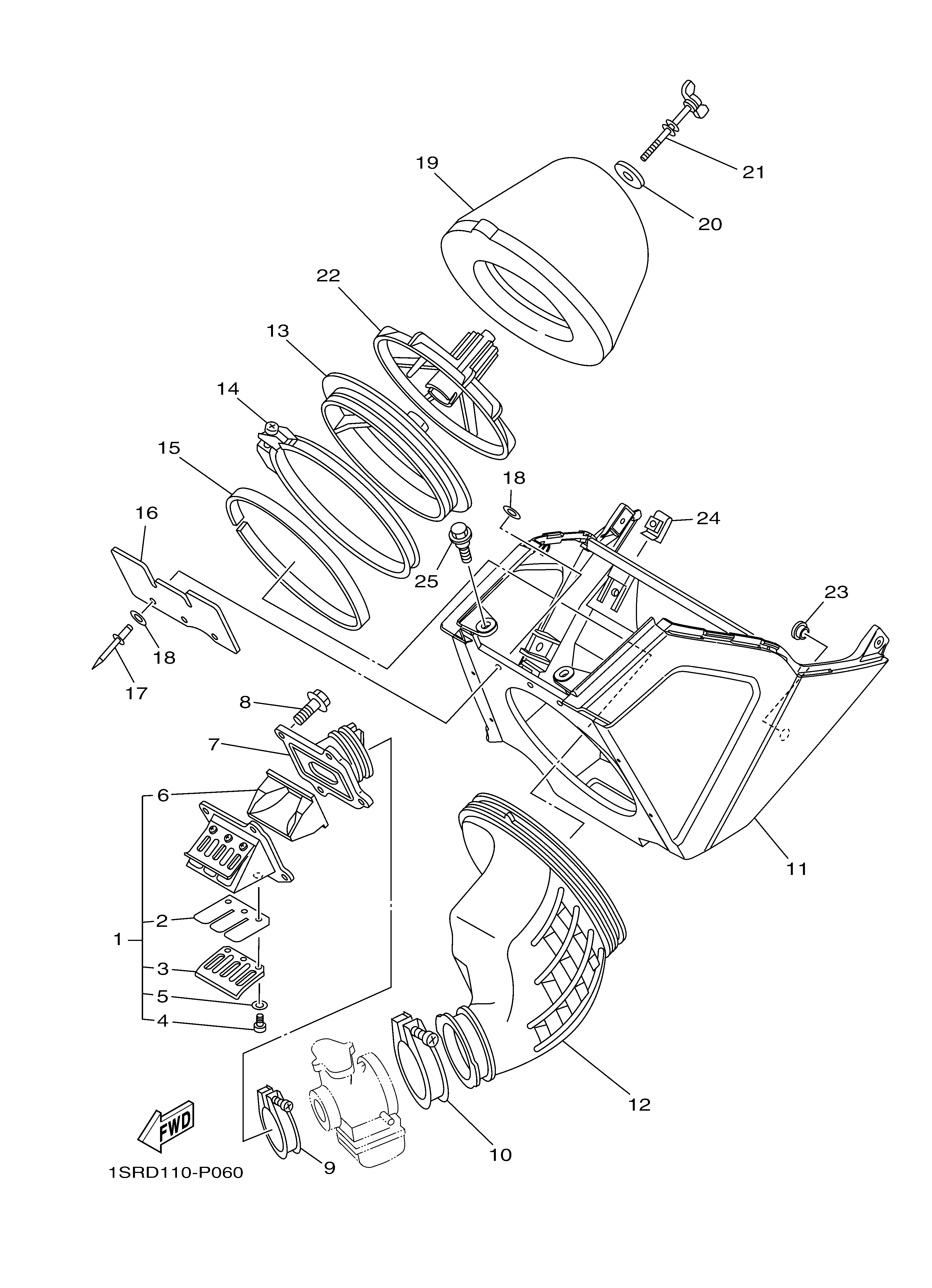 INTAKE Exploded diagrams